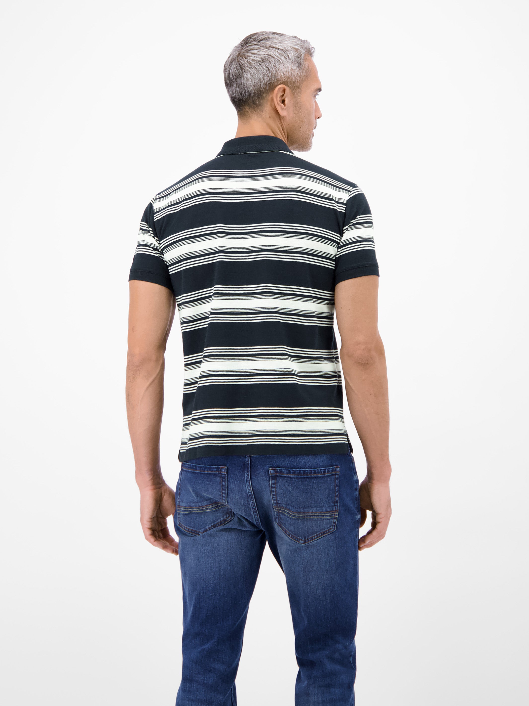 Gestreiftes Poloshirt aus 100% Baumwolle - Polo Shirt Kurzarm