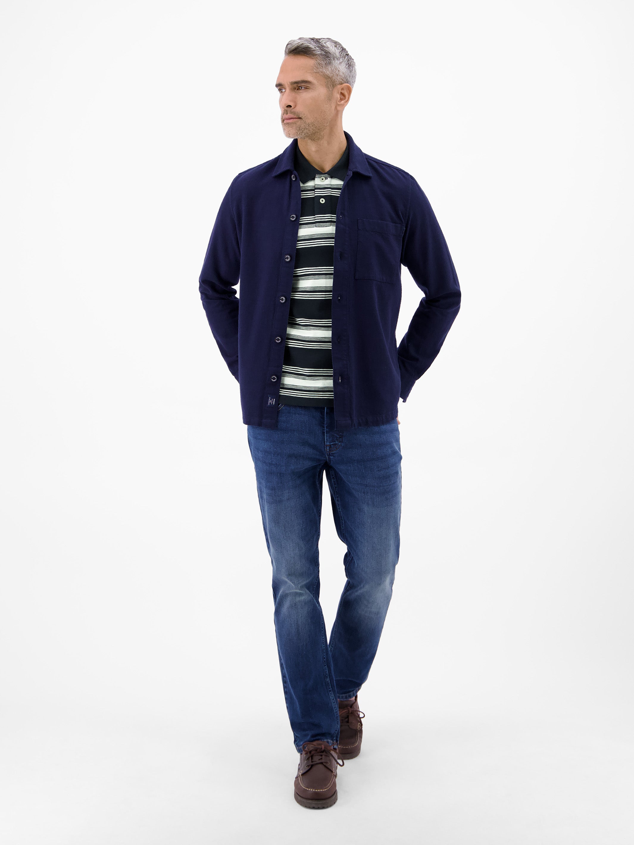 Gestreiftes Poloshirt aus 100% Baumwolle - Polo Shirt Kurzarm