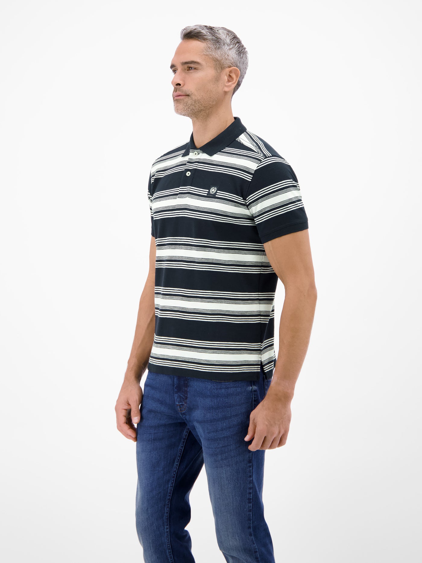 Gestreiftes Poloshirt aus 100% Baumwolle - Polo Shirt Kurzarm