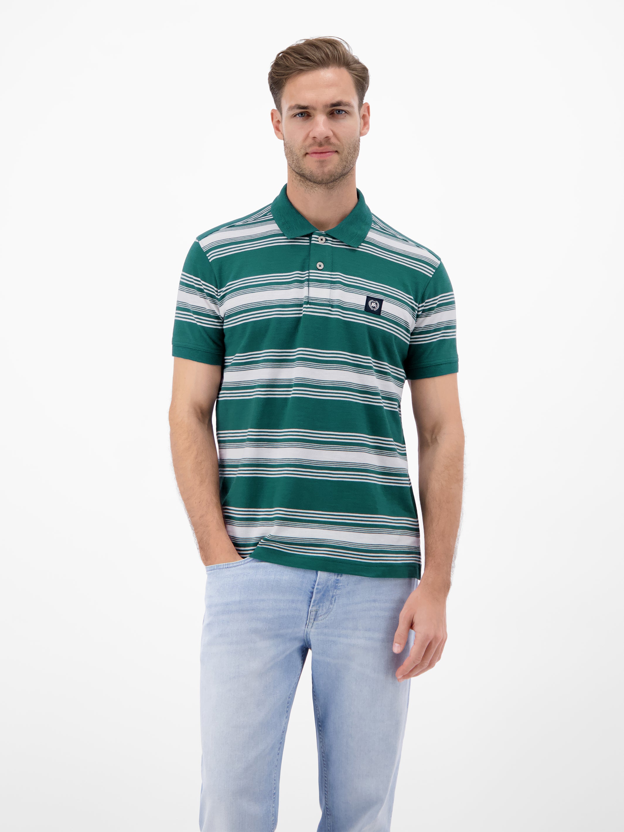 Gestreiftes Poloshirt aus 100% Baumwolle - Polo Shirt Kurzarm