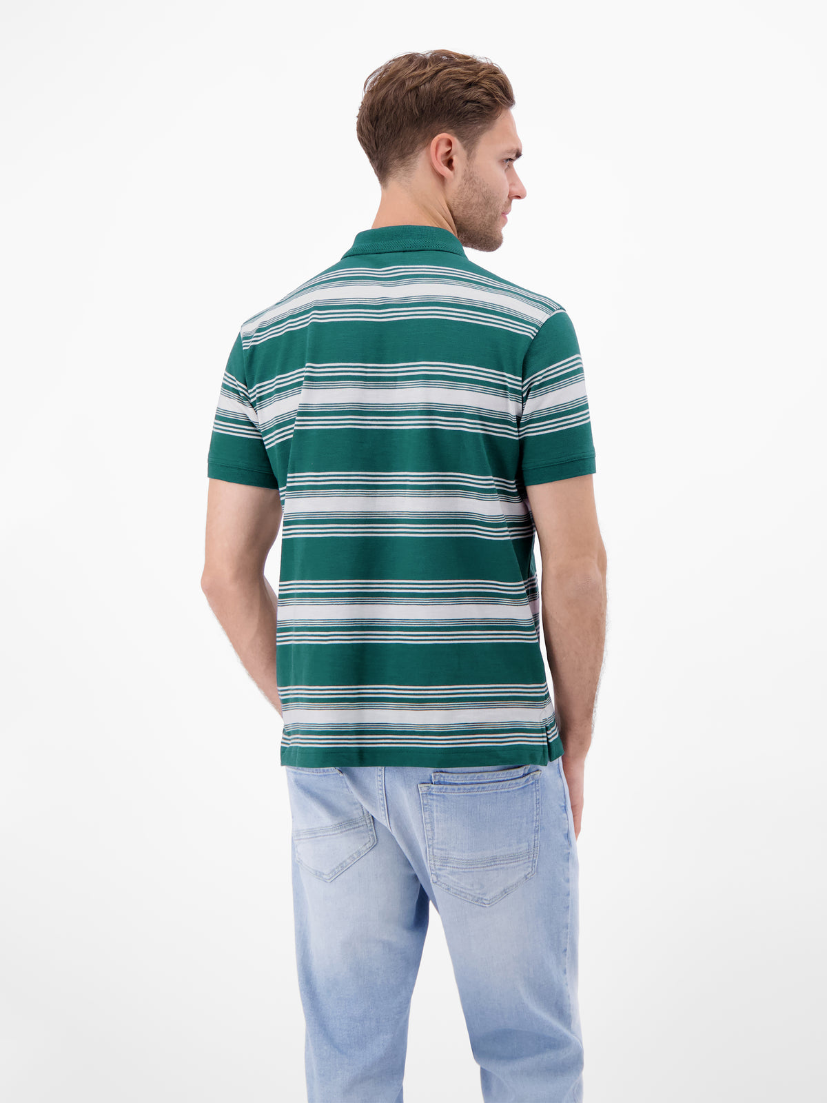 Gestreiftes Poloshirt aus 100% Baumwolle - Polo Shirt Kurzarm
