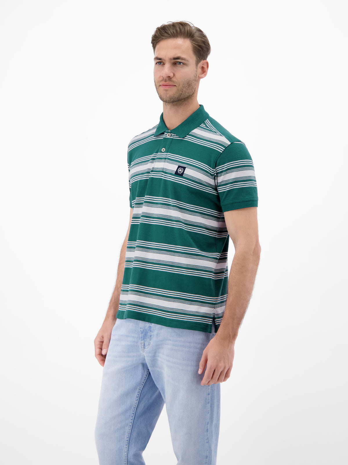 Gestreiftes Poloshirt aus 100% Baumwolle - Polo Shirt Kurzarm