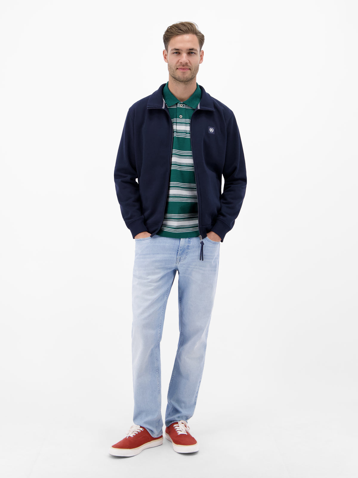 Gestreiftes Poloshirt aus 100% Baumwolle - Polo Shirt Kurzarm