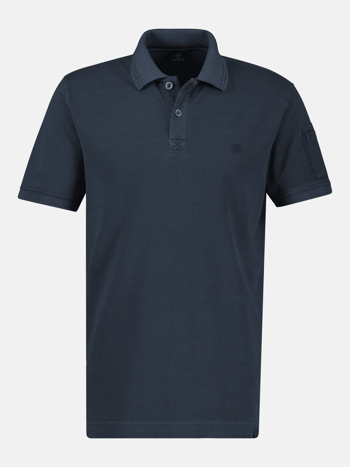 Poloshirt, unifarben aus gestreiftem Piqué-Gewebe - Polo Shirt Kurzarm