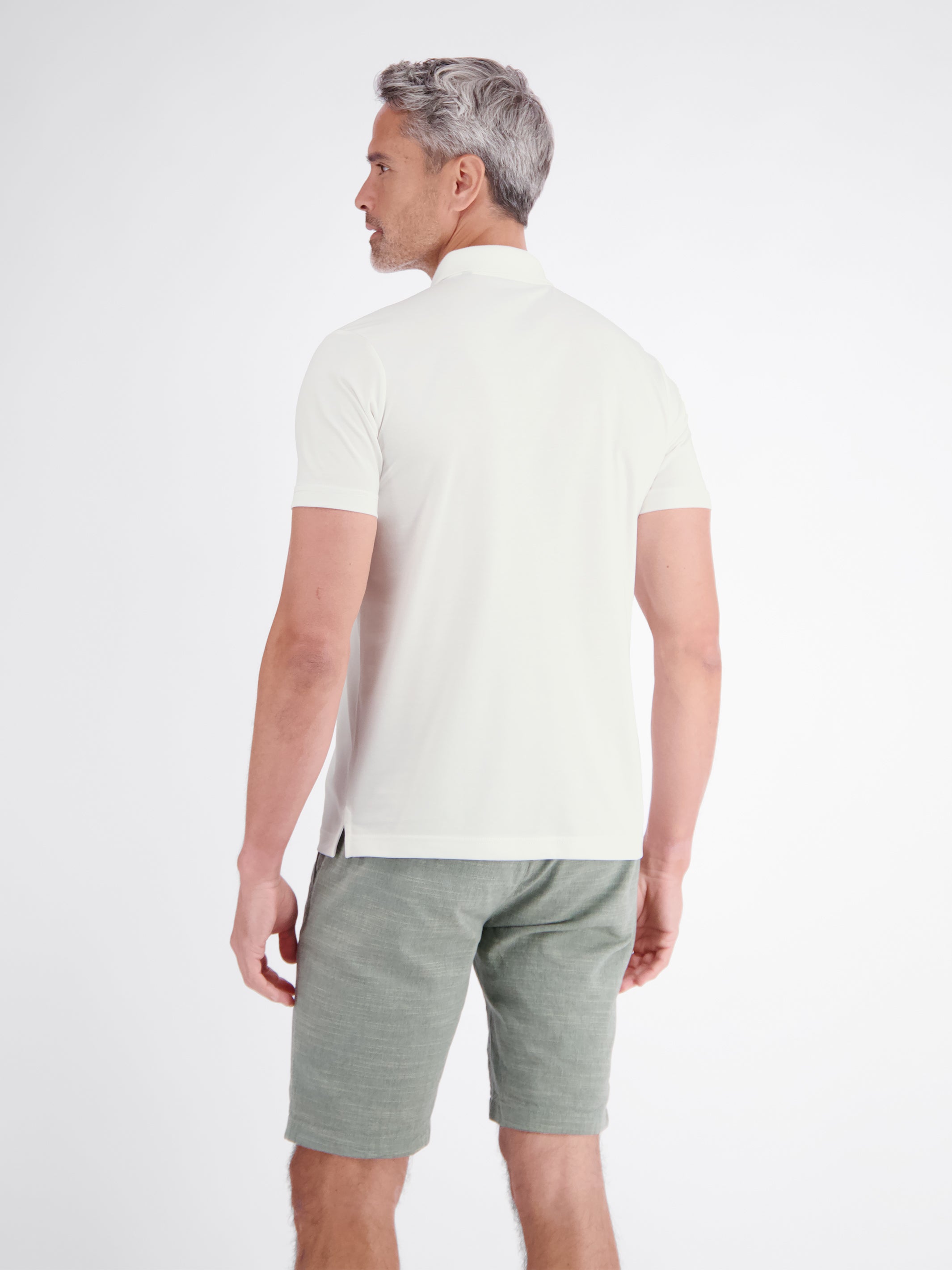 Cool & Dry polo shirt, solid color with flat knit collar