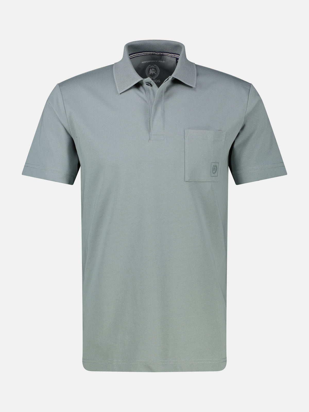 Cool & Dry Poloshirt, unifarben mit Flachstrickkragen - Polo Shirt Kurzarm