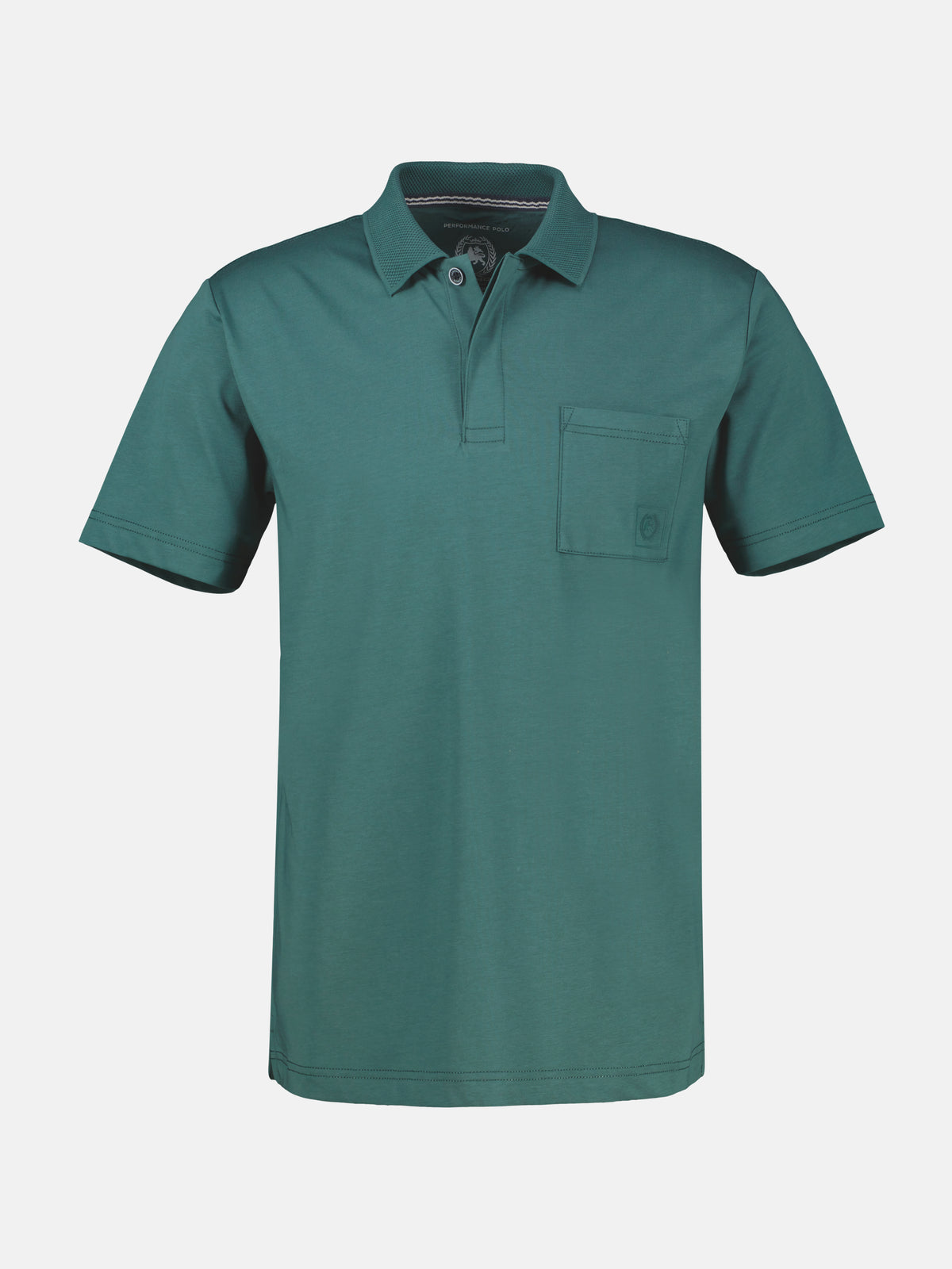 Cool & Dry Poloshirt, unifarben mit Flachstrickkragen - Polo Shirt Kurzarm
