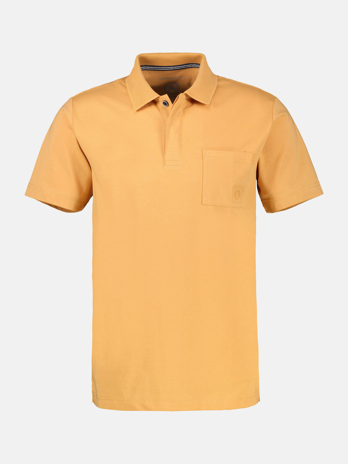 Cool & Dry Poloshirt, unifarben mit Flachstrickkragen - Polo Shirt Kurzarm