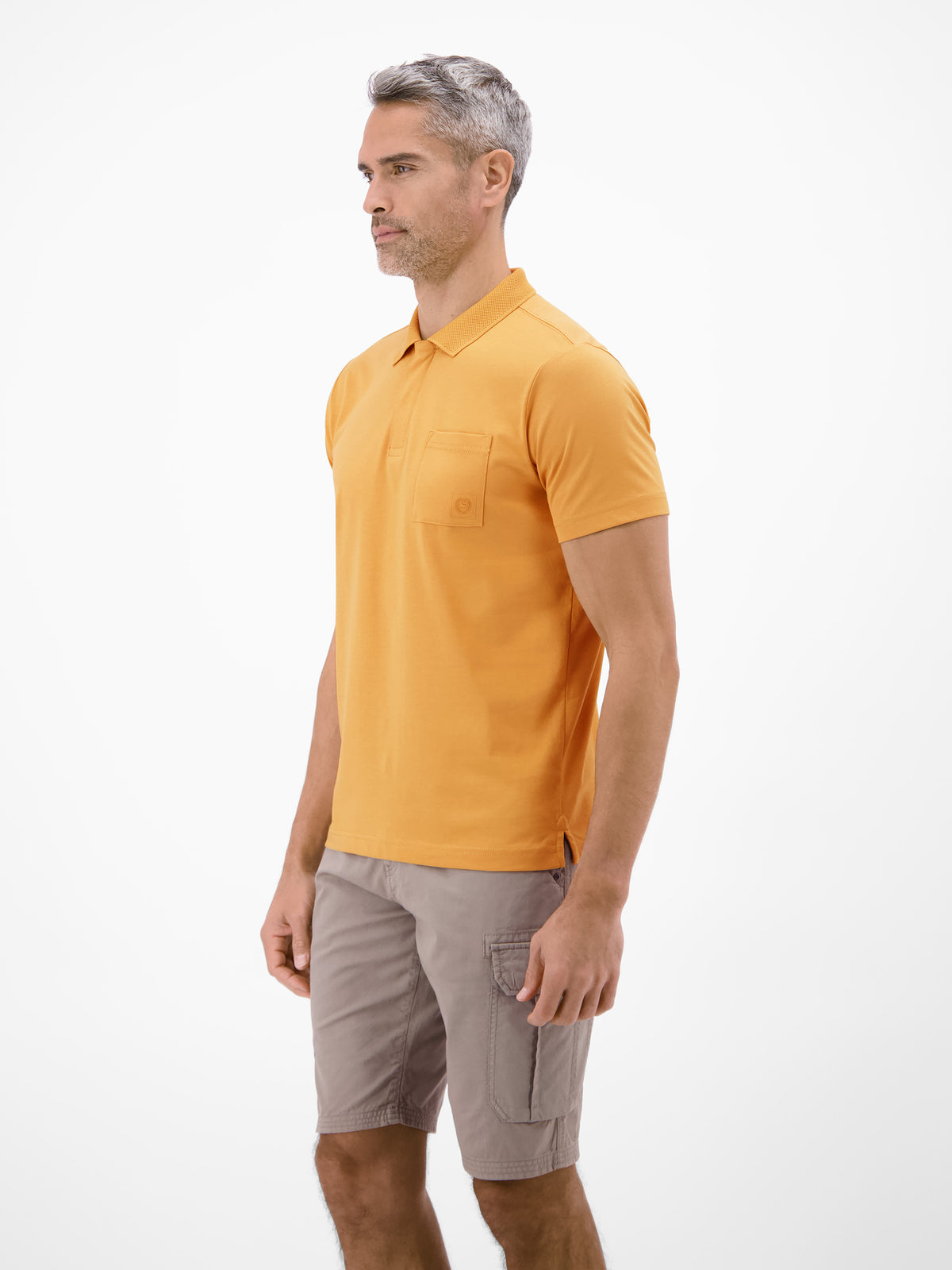 Cool & Dry Poloshirt, unifarben mit Flachstrickkragen - Polo Shirt Kurzarm