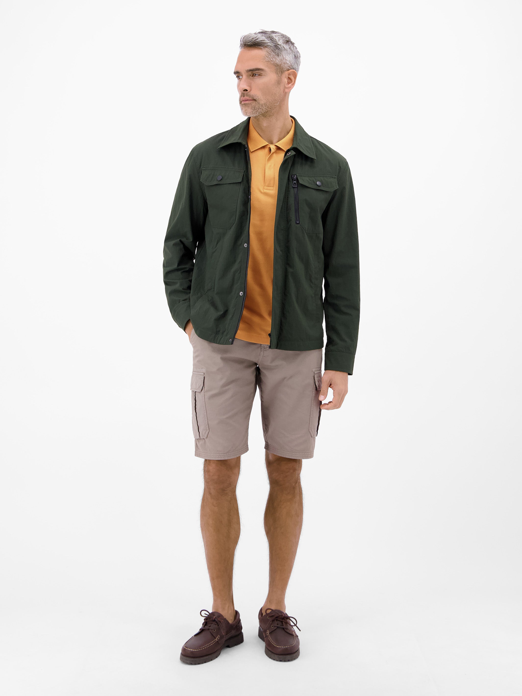 Cool & Dry Poloshirt, unifarben mit Flachstrickkragen - Polo Shirt Kurzarm