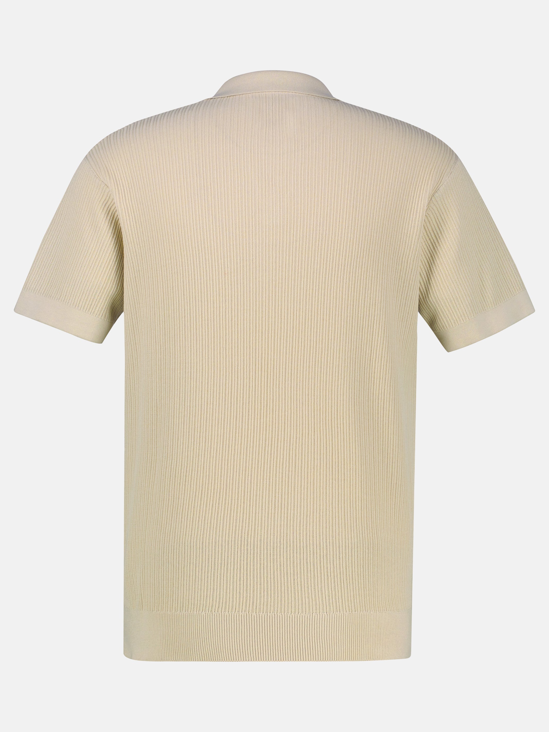 Polo aus nachhaltiger Baumwolle, Strickoptik - Polo Shirt Kurzarm