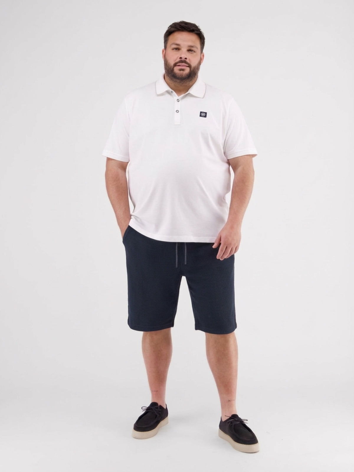 Shorts mit Kordelzug in Jerseyqualität, große Größen - Leinen Shorts