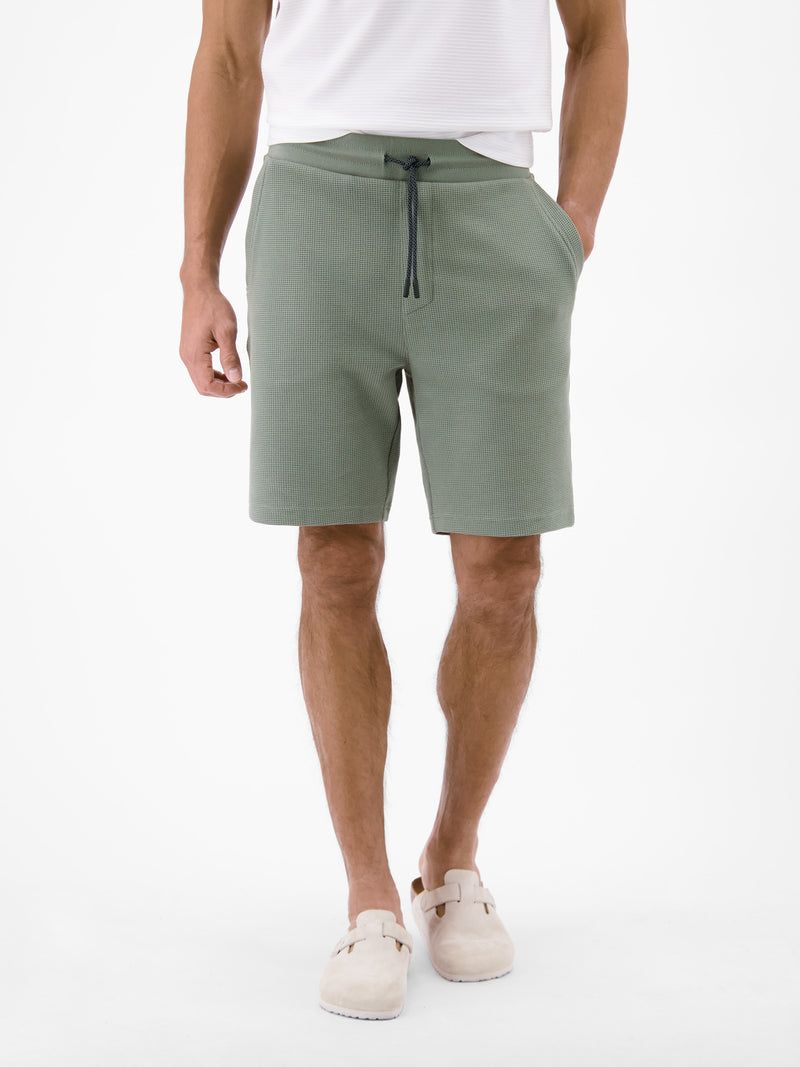 Bequeme Shorts mit Kordelzug in Jerseyqualität - Leinen Shorts