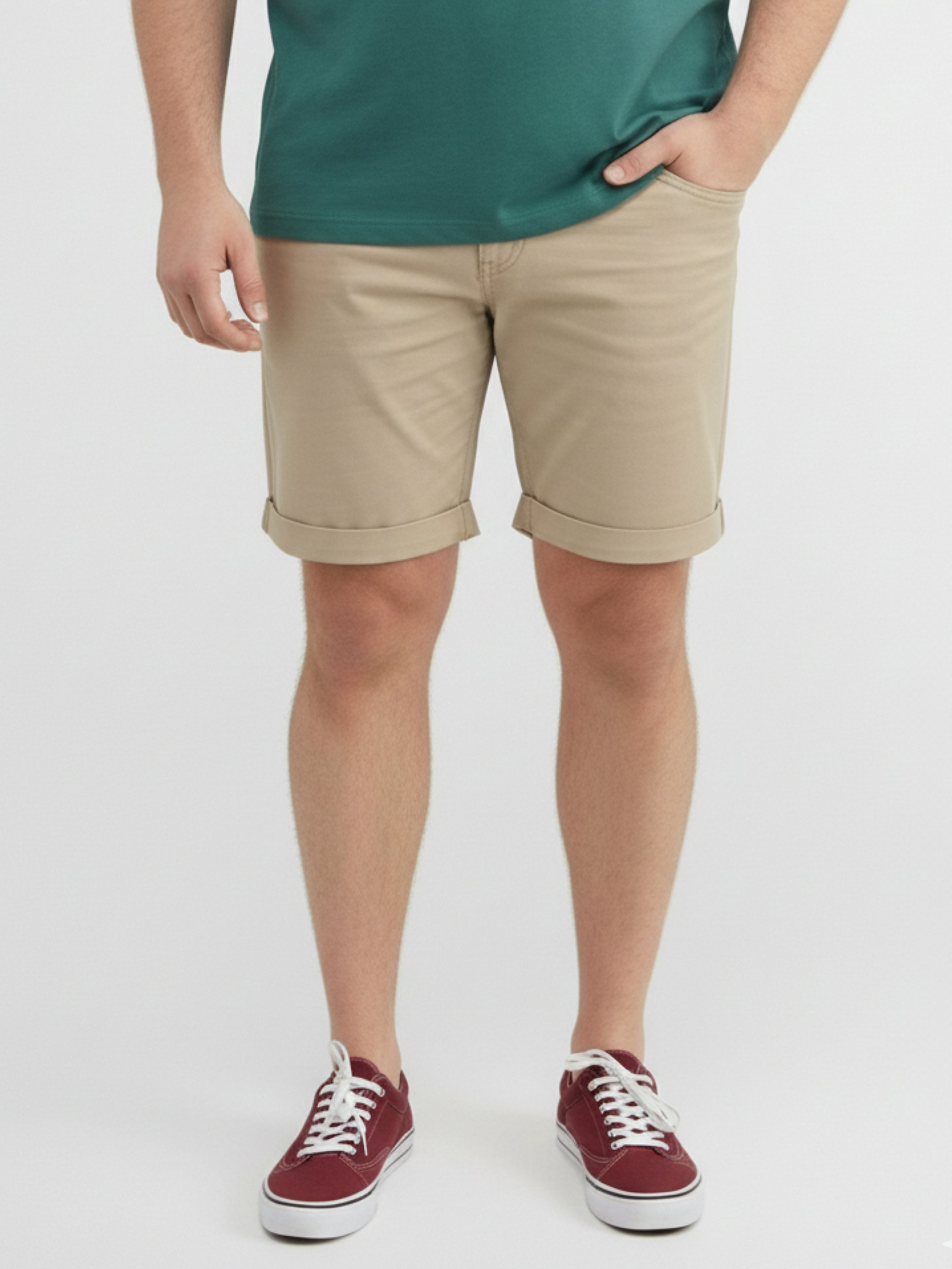Kurze Chino aus Baumwollmix in großen Größen - Chino Shorts