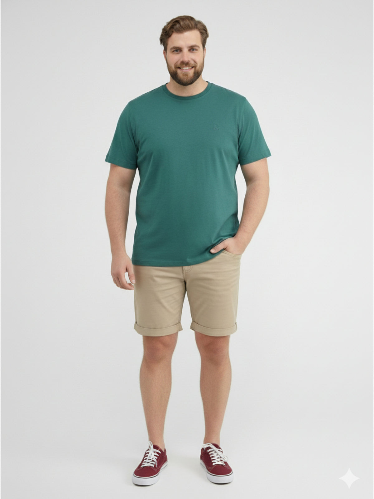 Kurze Chino aus Baumwollmix in großen Größen - Chino Shorts