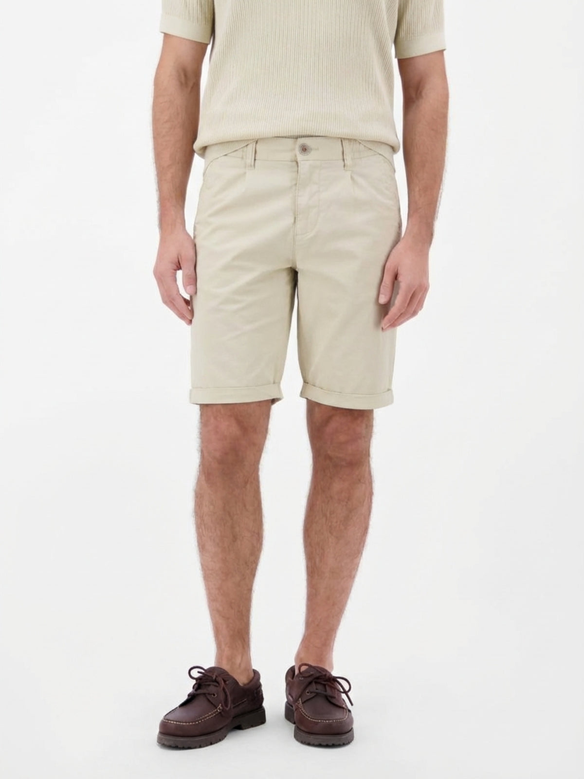 Kurze Chino aus leichtem Baumwollmix - Chino Shorts