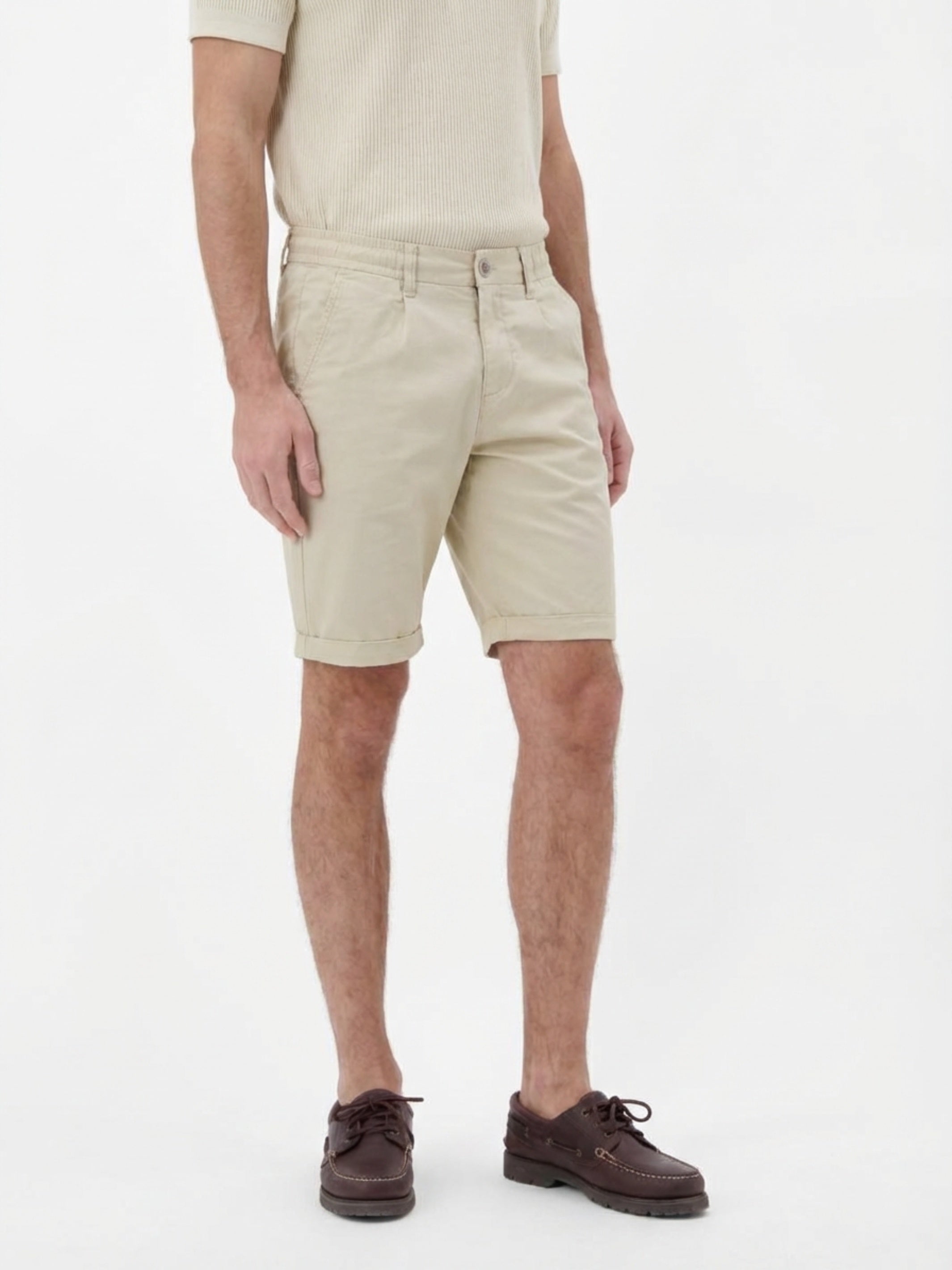 Kurze Chino aus leichtem Baumwollmix - Chino Shorts