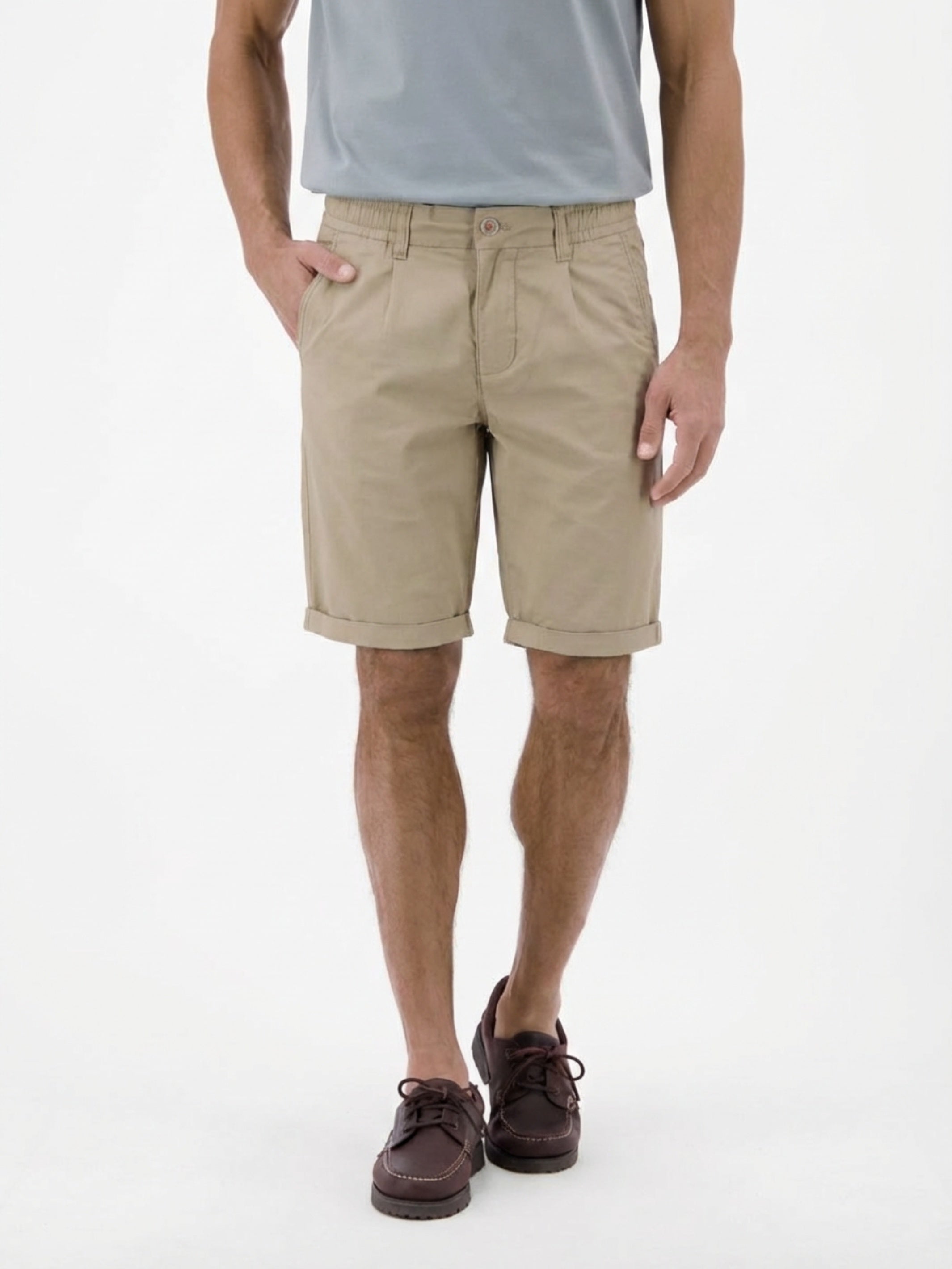 Kurze Chino aus leichtem Baumwollmix - Chino Shorts