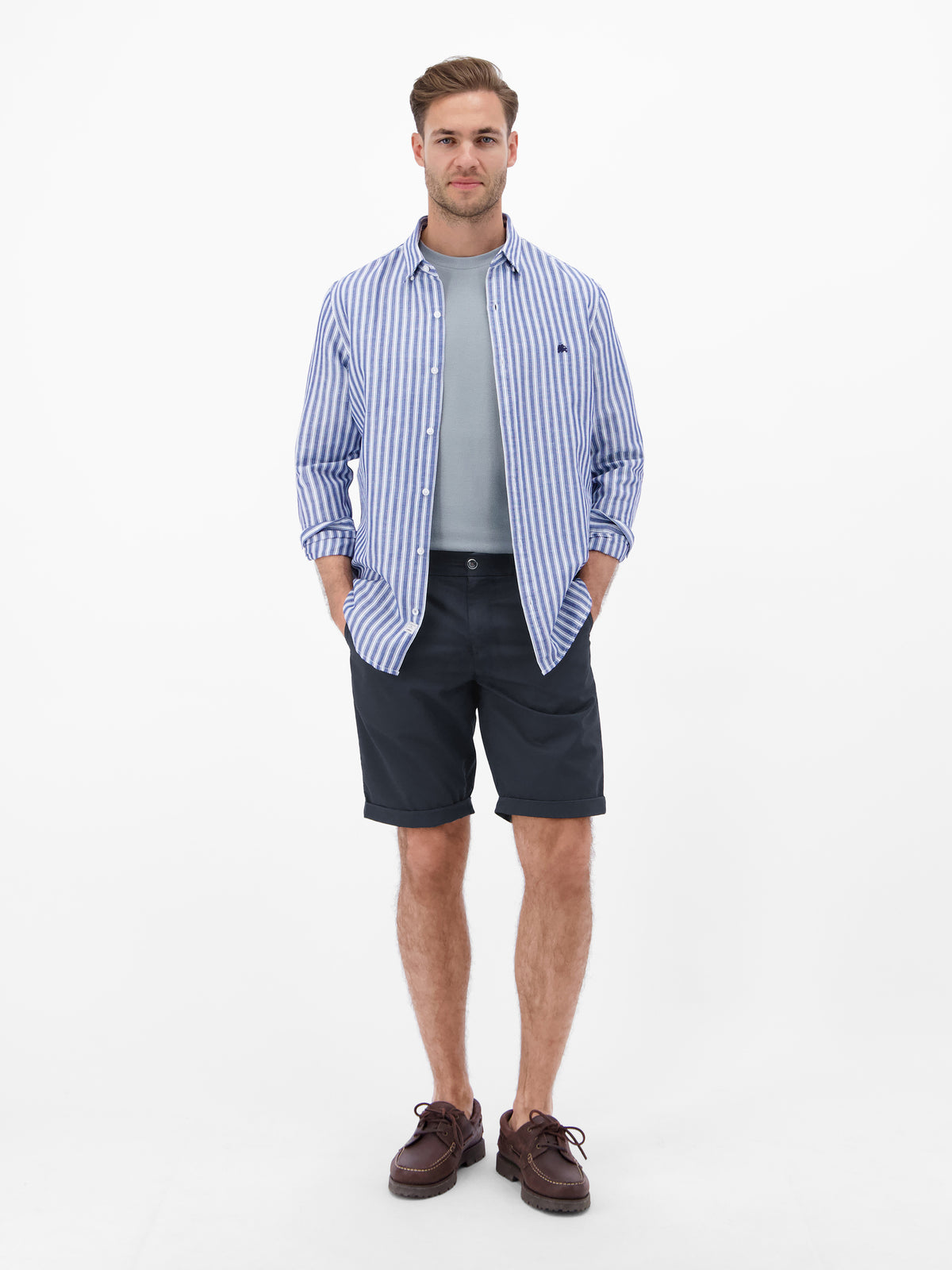 Kurze Chino aus leichtem Baumwollmix - Chino Shorts
