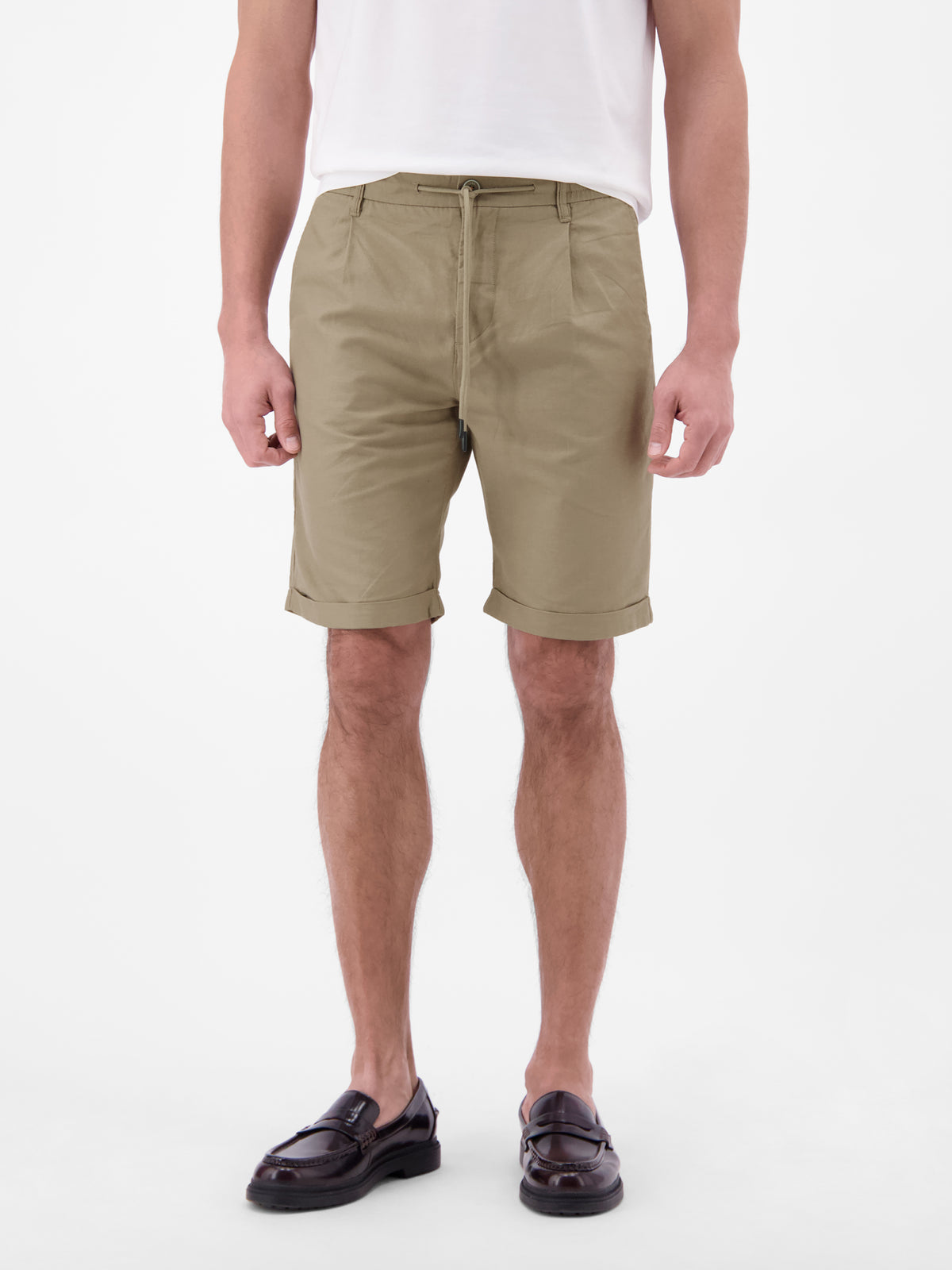 Chino-Shorts aus Baumwoll-Leinen-Mischgewebe - Chino Shorts