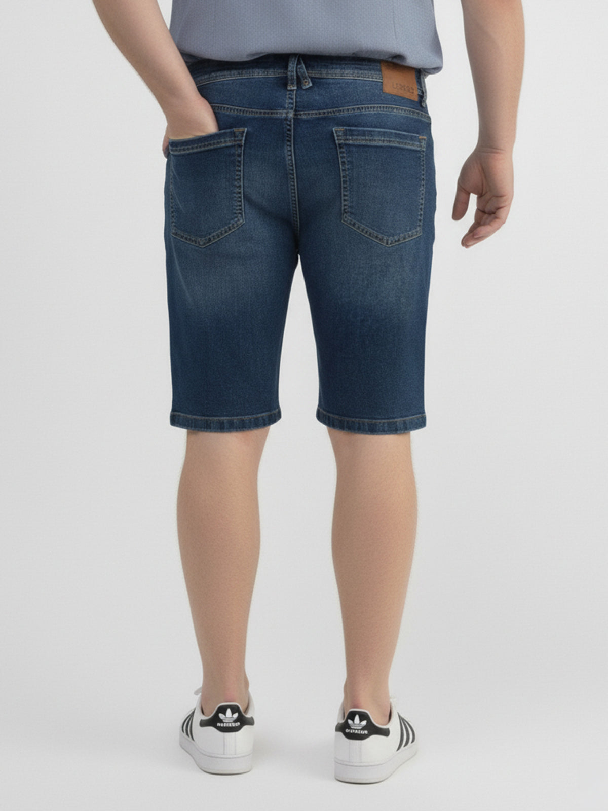 Denim Bermuda aus flexiblem Baumwollmix, große Größen - Jeans Shorts