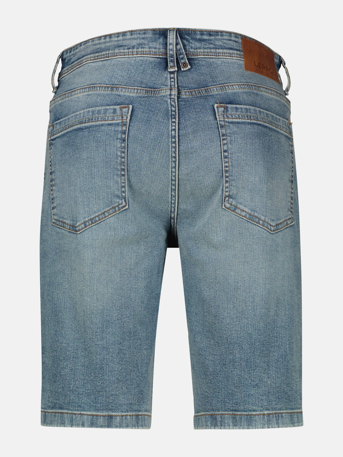 Denim Bermuda aus flexiblem Baumwollmischgewebe - Jeans Shorts