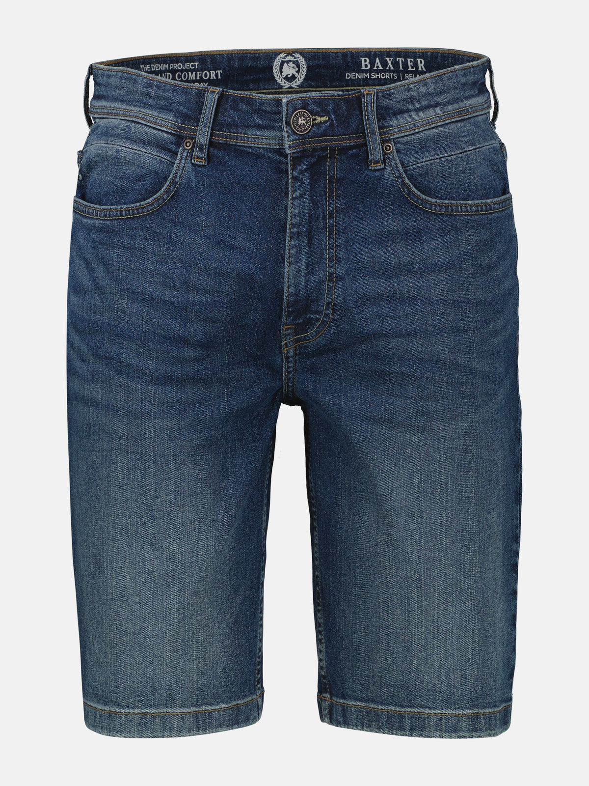 Denim Bermuda aus flexiblem Baumwollmischgewebe - Jeans Shorts