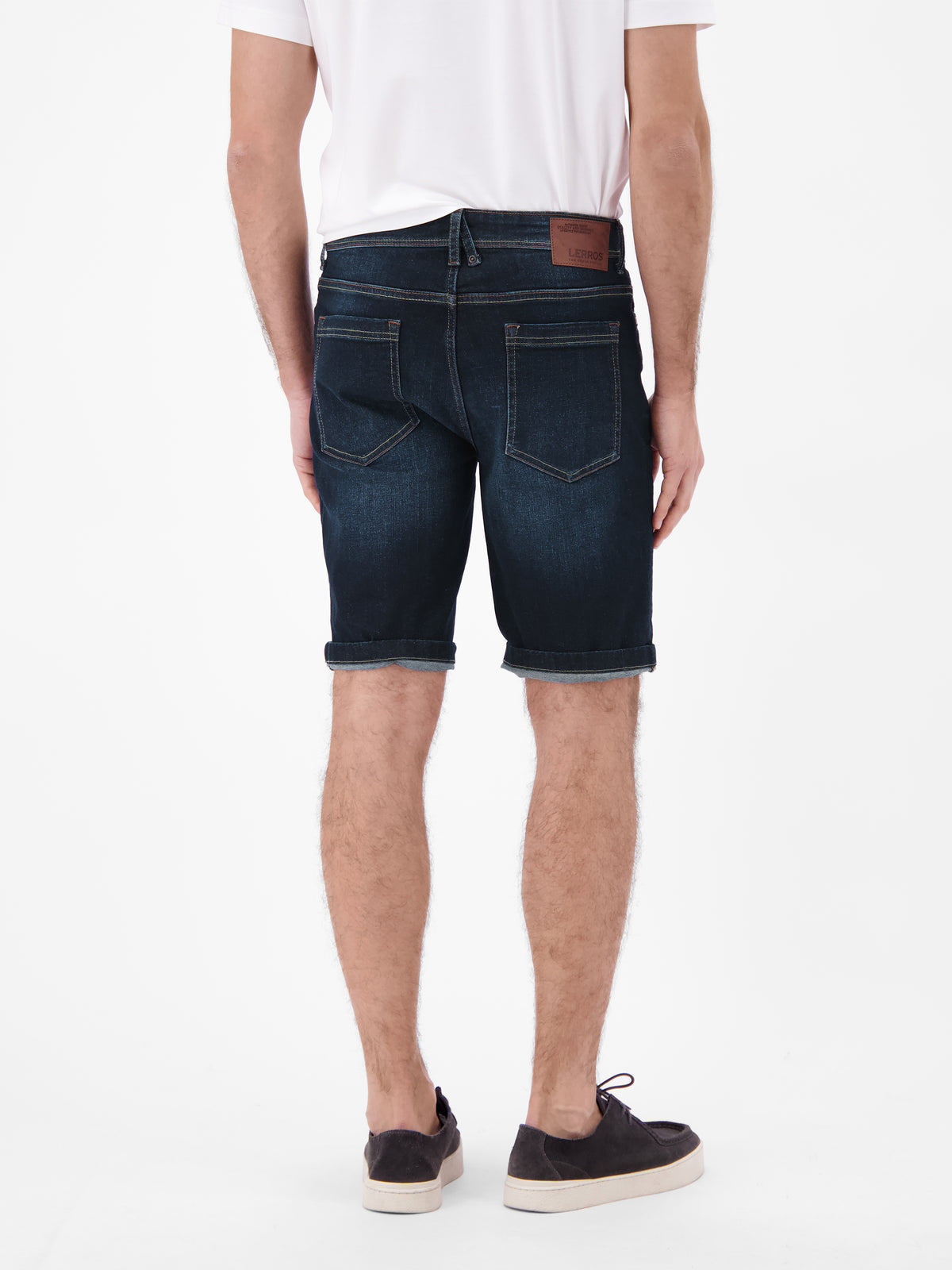 Denim Bermuda aus flexiblem Baumwollmischgewebe - Jeans Shorts