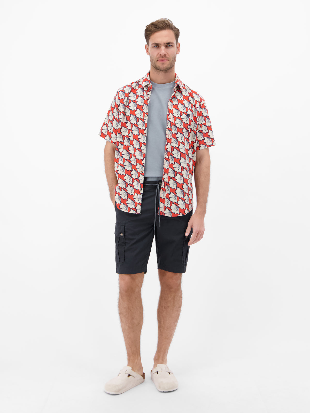 Cargo Bermuda aus hautfreundlichem Baumwollmix - Cargo Shorts