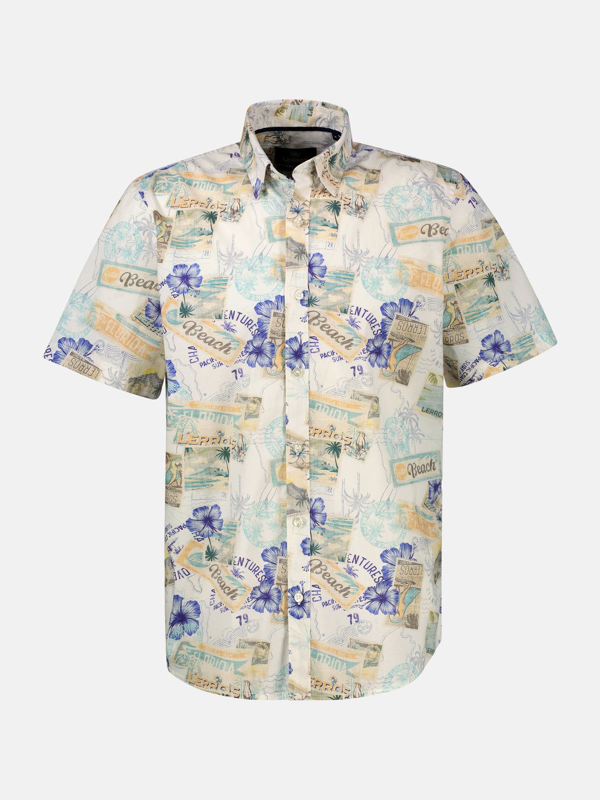 Sommerliches Kurzarmhemd im Hawaii-Look, große Größen - Kurzarmhemd