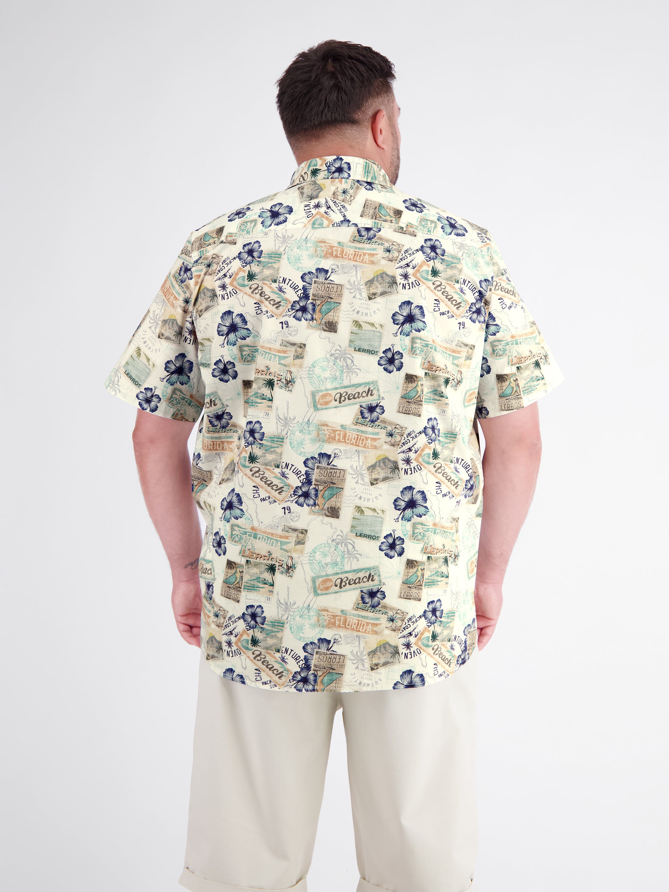 Summer short-sleeve Hawaiian shirt, plus sizes