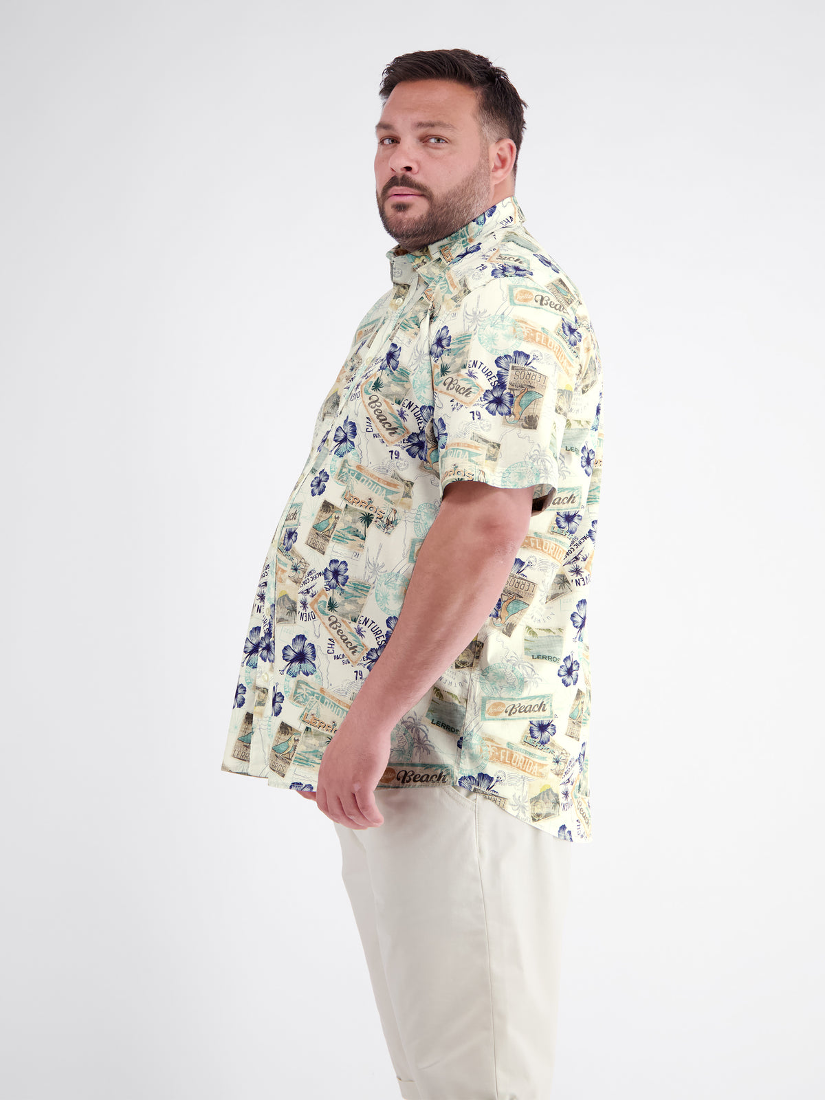 Summer short-sleeve Hawaiian shirt, plus sizes