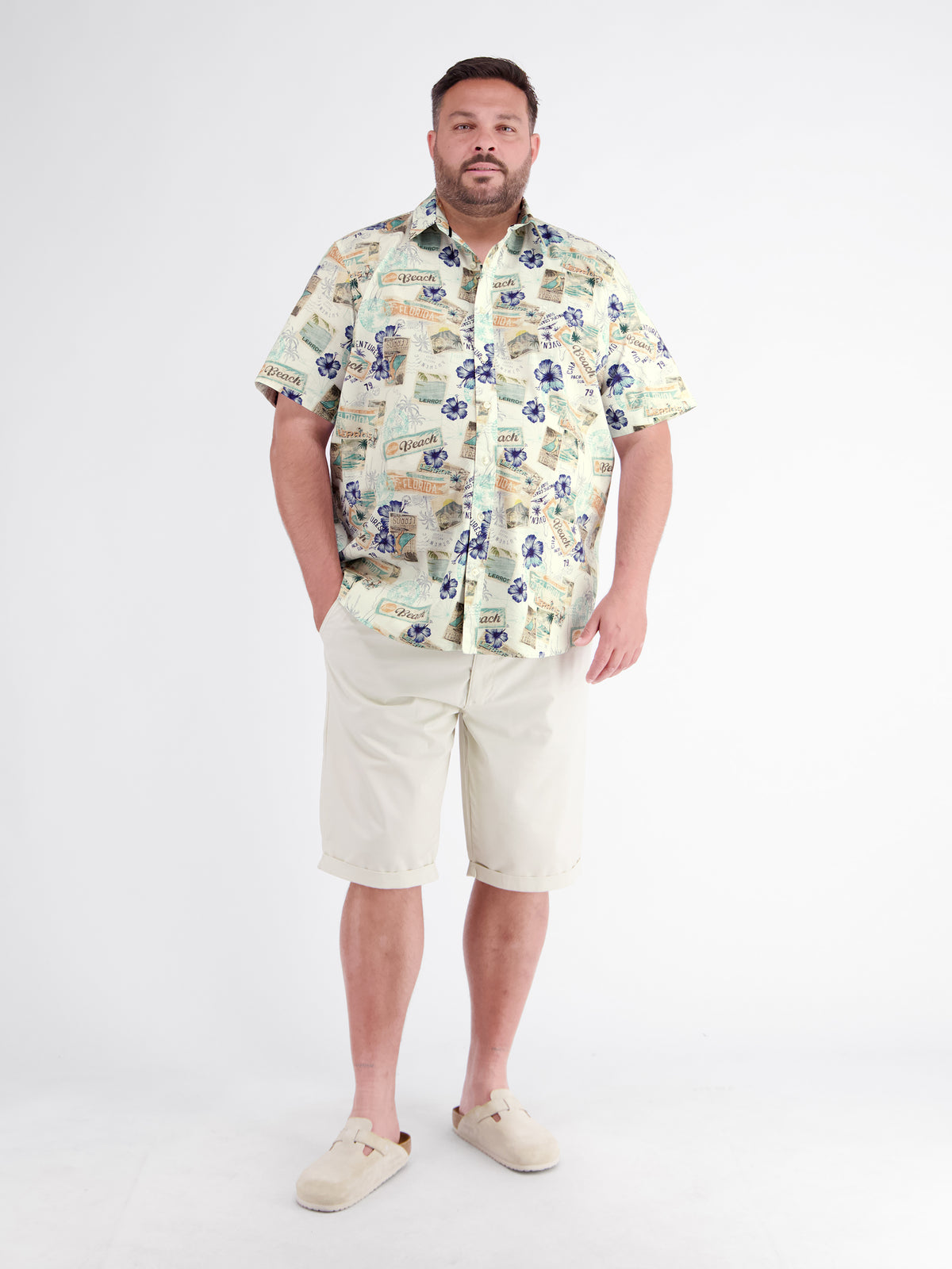 Summer short-sleeve Hawaiian shirt, plus sizes