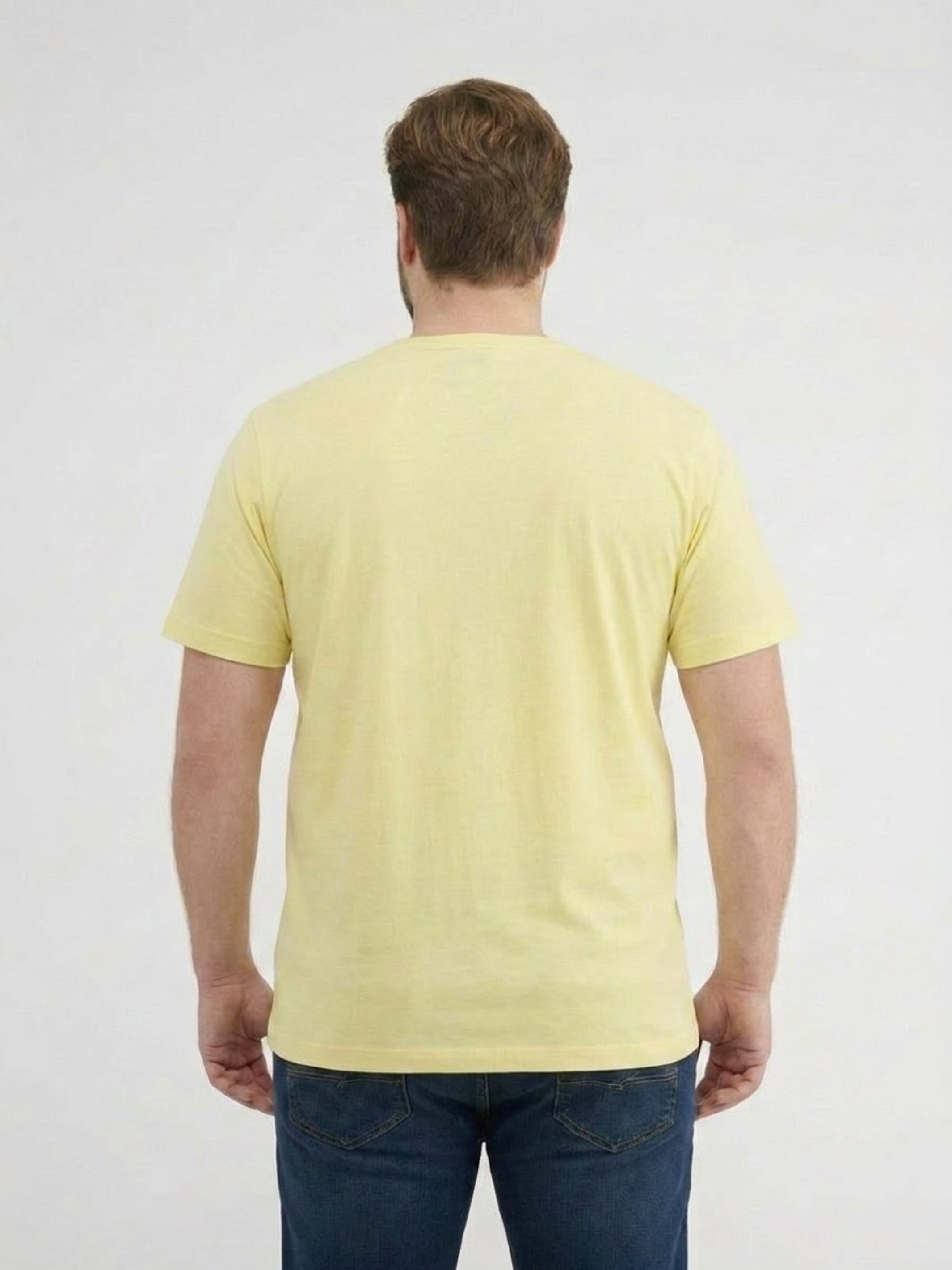 T-Shirt mit Rundkragen aus weicher Baumwolle, große Größen - T-Shirt Rundhals