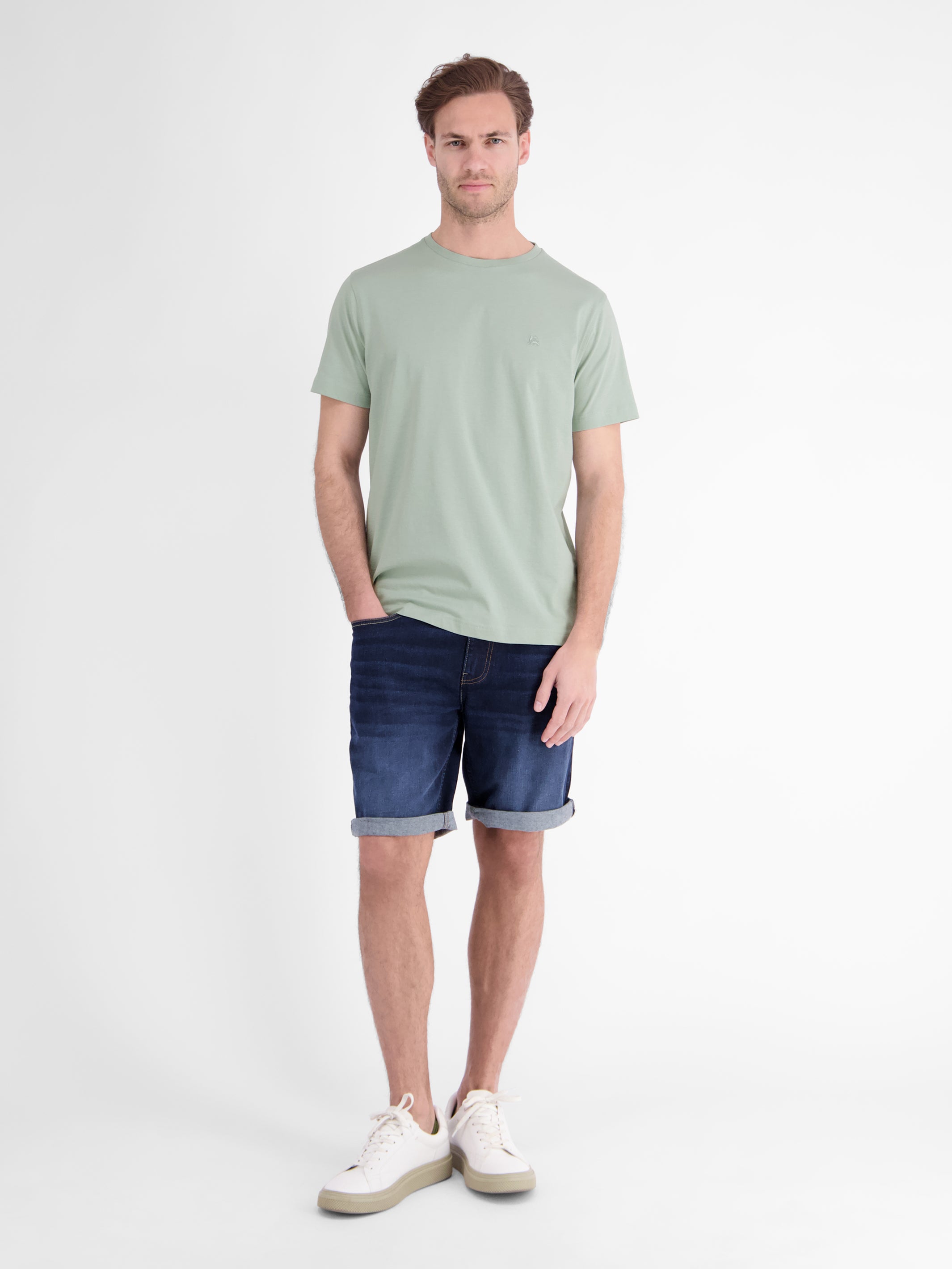 Klassisches T-Shirt aus reiner Baumwolle mit Rundkragen - T-Shirt Rundhals