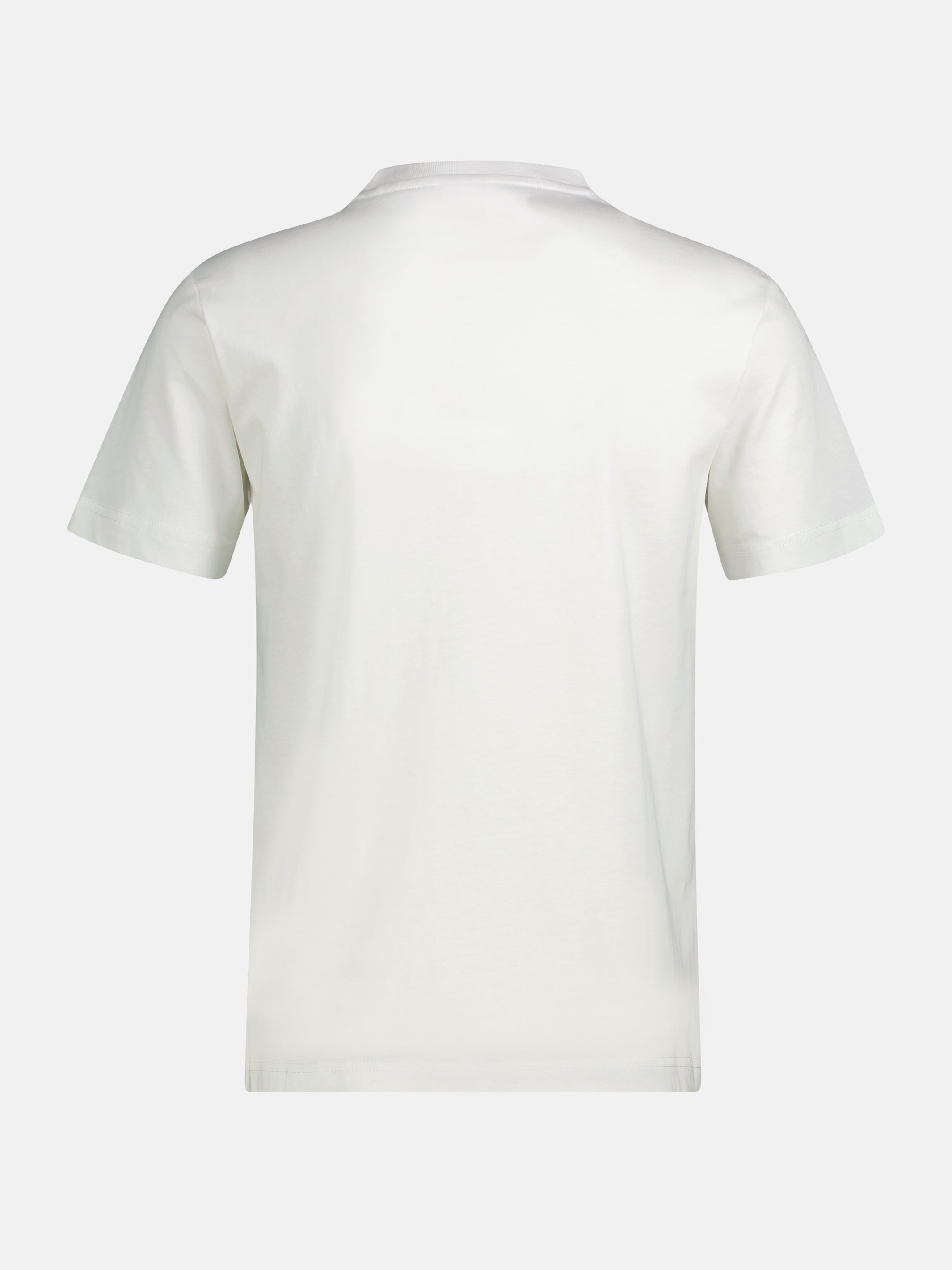 T-Shirt aus reiner Baumwolle mit Slogan-Print, große Größen - T-Shirt Rundhals