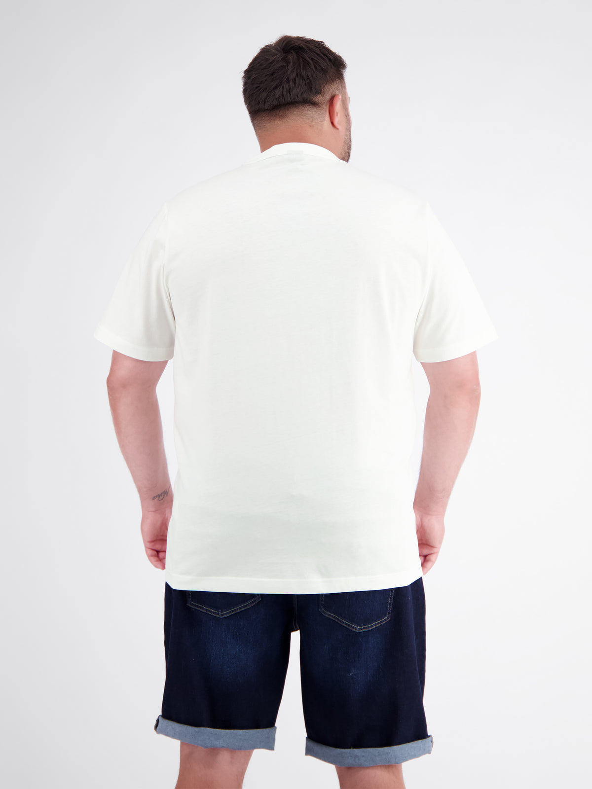 Pure cotton T-shirt with slogan print, plus size