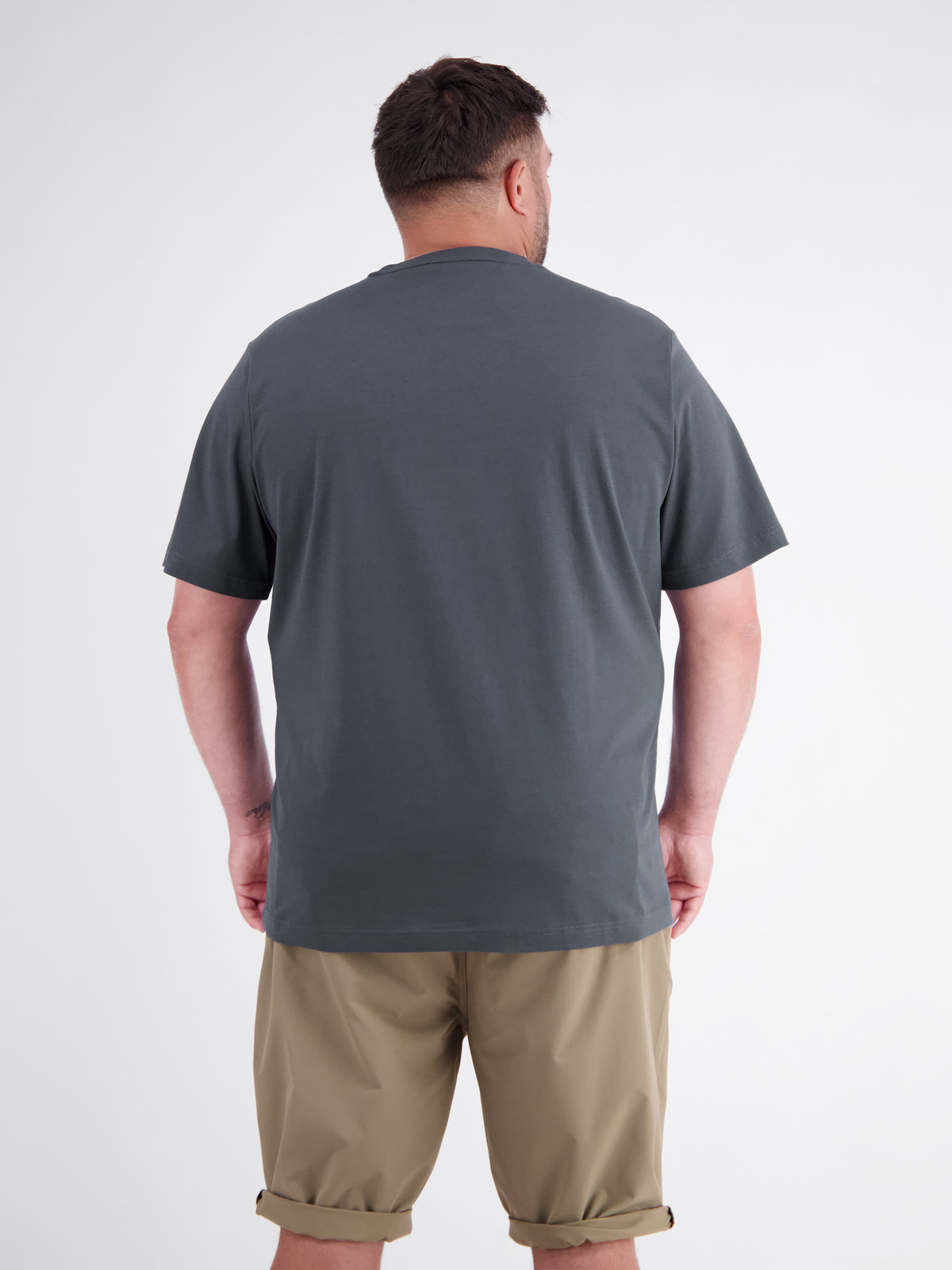 Pure cotton T-shirt with slogan print, plus size