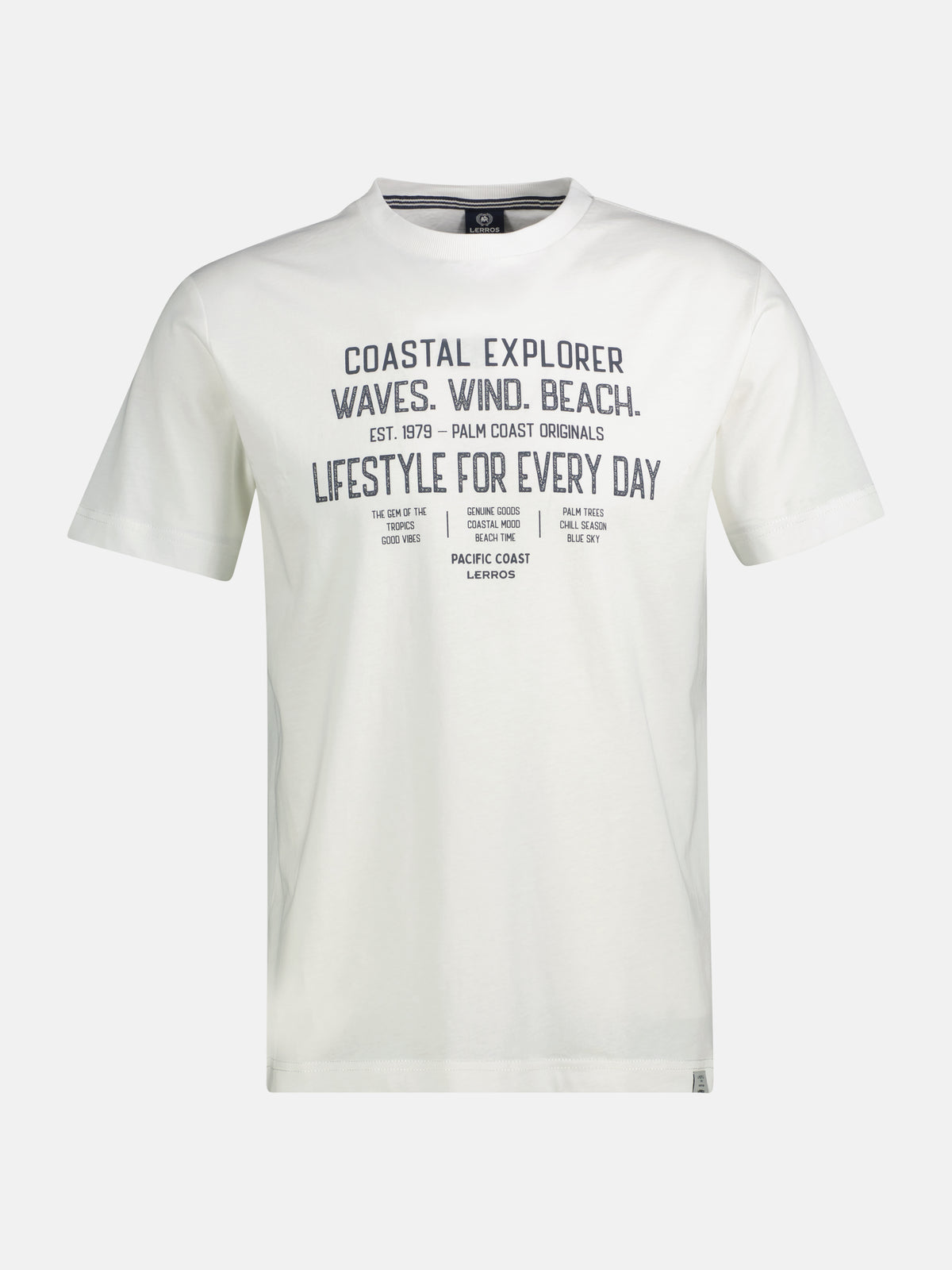 Sportliches T-Shirt aus Baumwolle mit coolem Slogan-Print - T-Shirt Rundhals