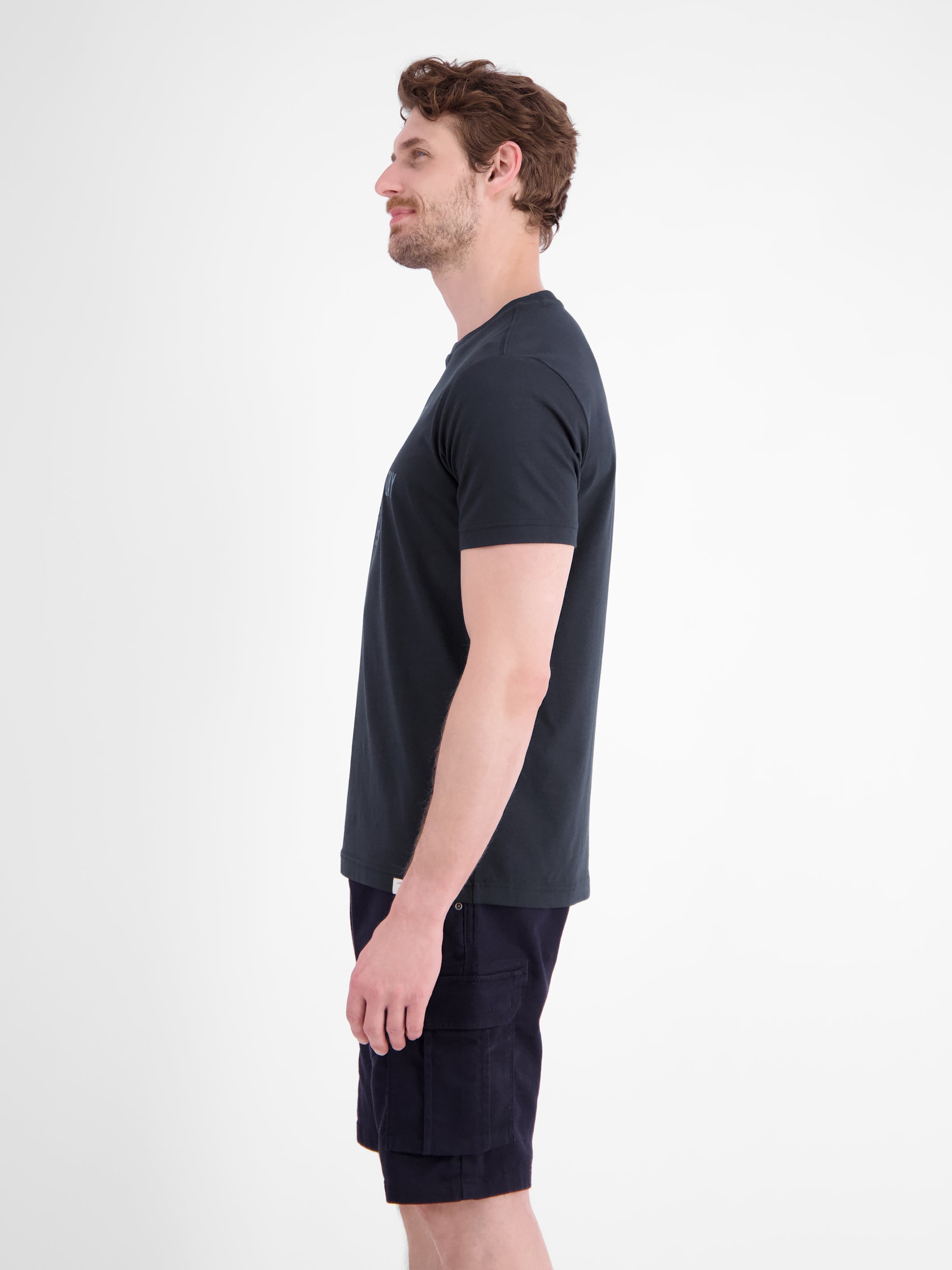 Sportliches T-Shirt aus Baumwolle mit coolem Slogan-Print - T-Shirt Rundhals
