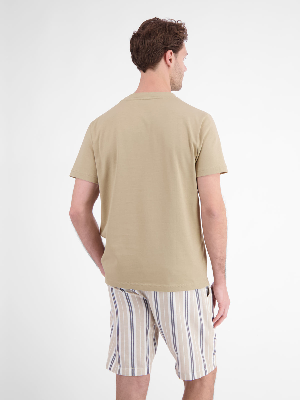 Baumwoll-T-Shirt mit bequemem Rundhalsausschnitt und Print - T-Shirt Rundhals
