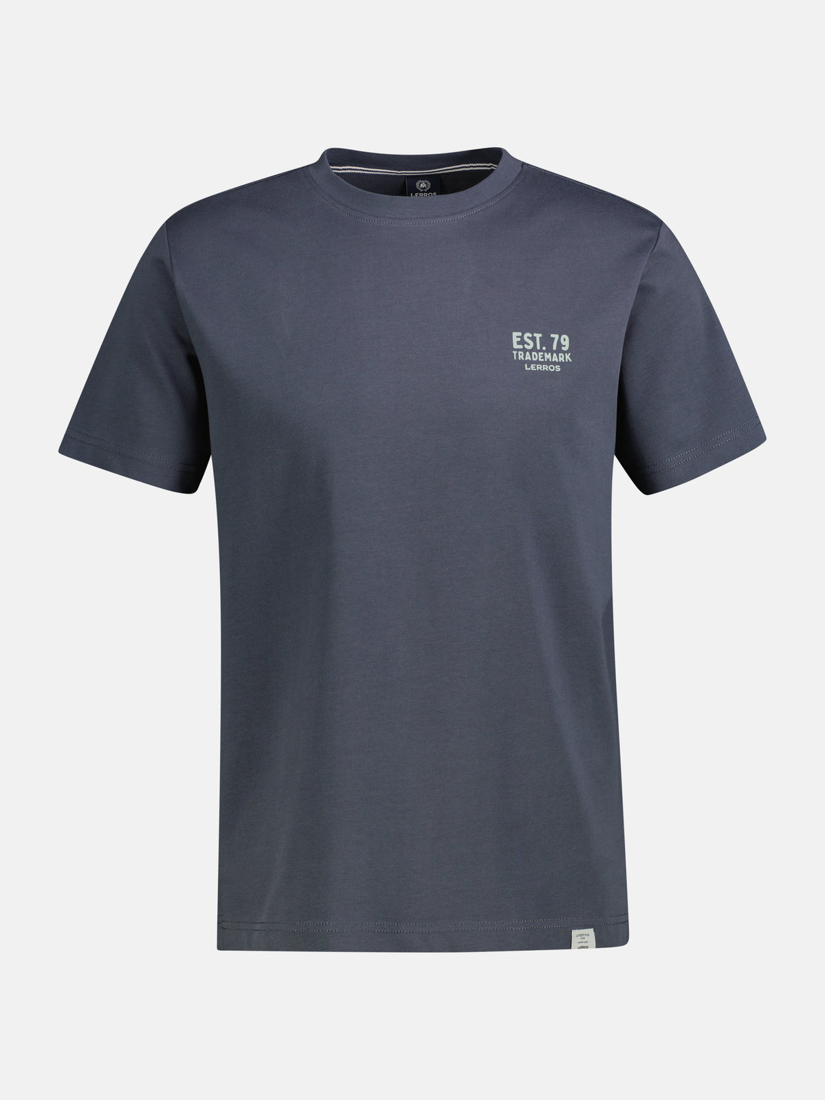 Baumwoll-T-Shirt mit bequemem Rundhalsausschnitt und Print - T-Shirt Rundhals