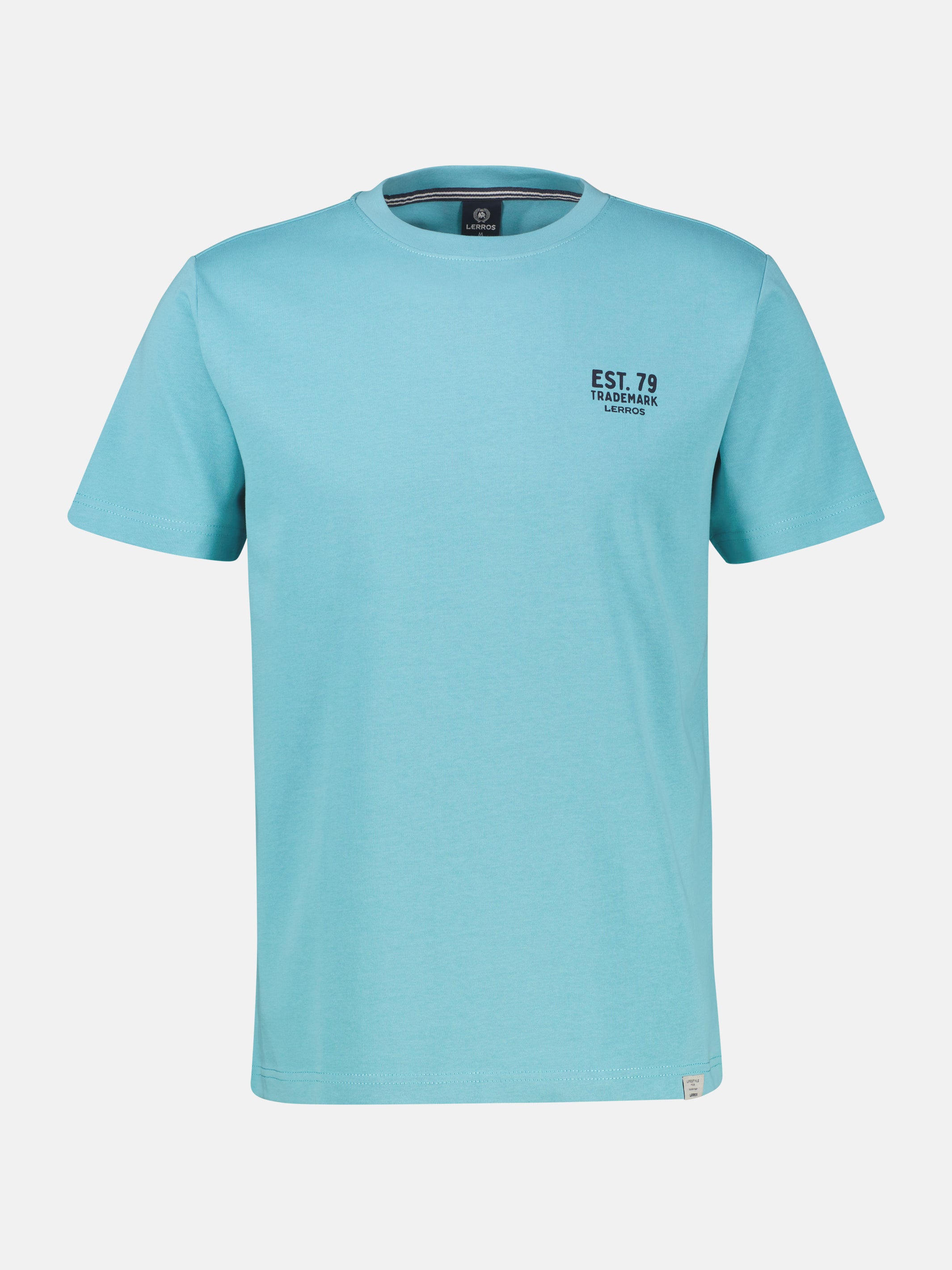 Baumwoll-T-Shirt mit bequemem Rundhalsausschnitt und Print - T-Shirt Rundhals
