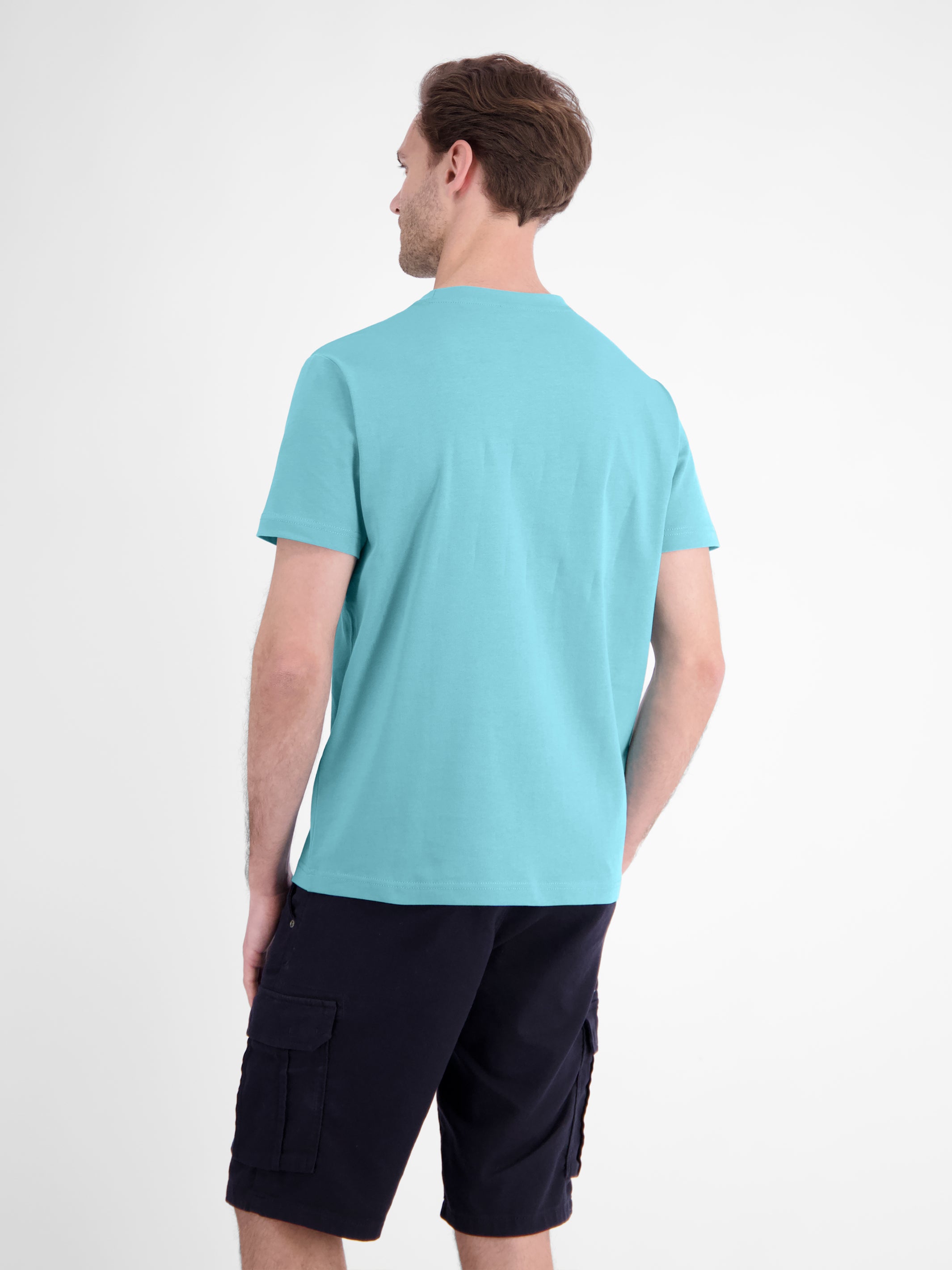 Baumwoll-T-Shirt mit bequemem Rundhalsausschnitt und Print - T-Shirt Rundhals