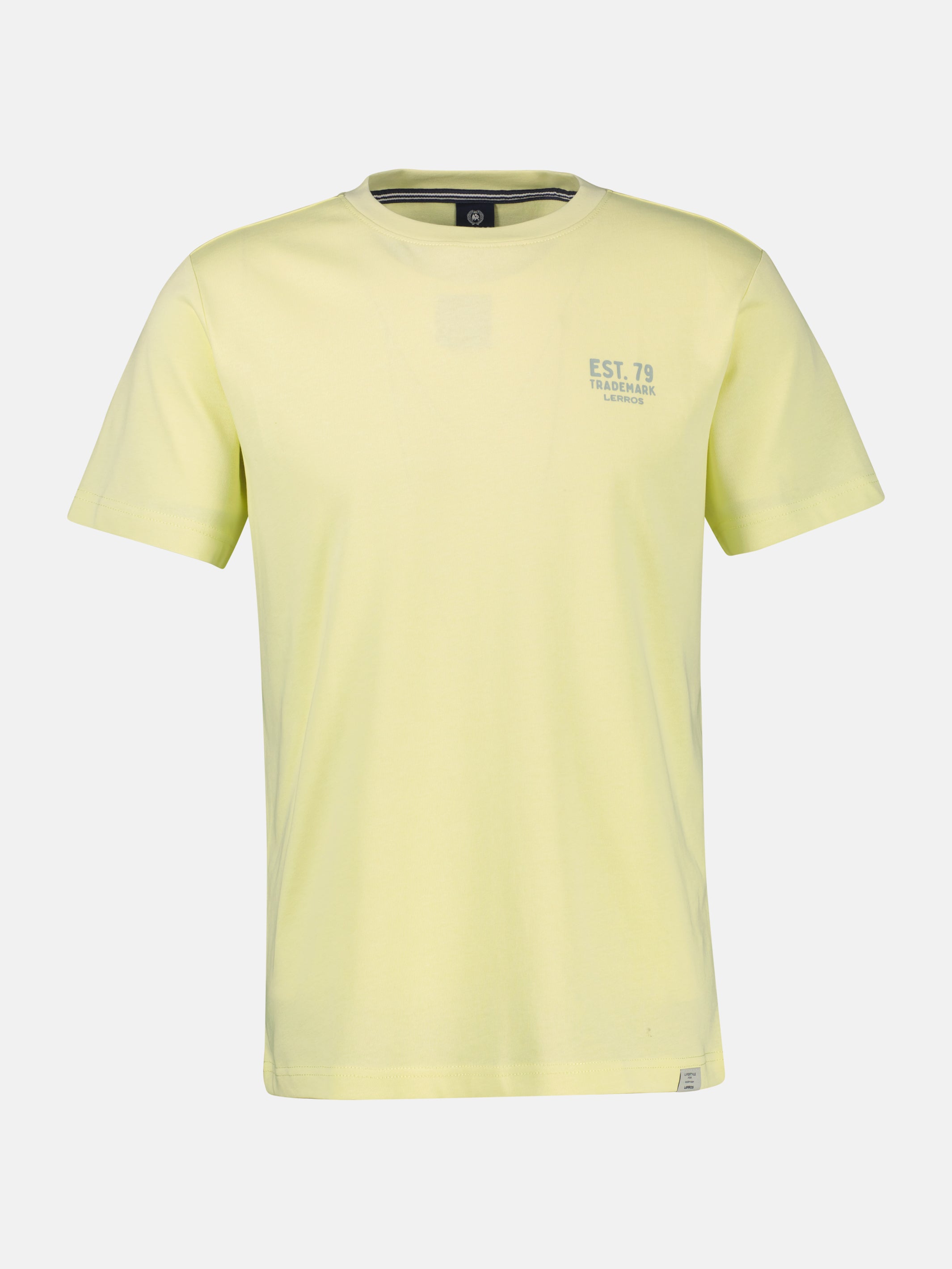 Baumwoll-T-Shirt mit bequemem Rundhalsausschnitt und Print - T-Shirt Rundhals
