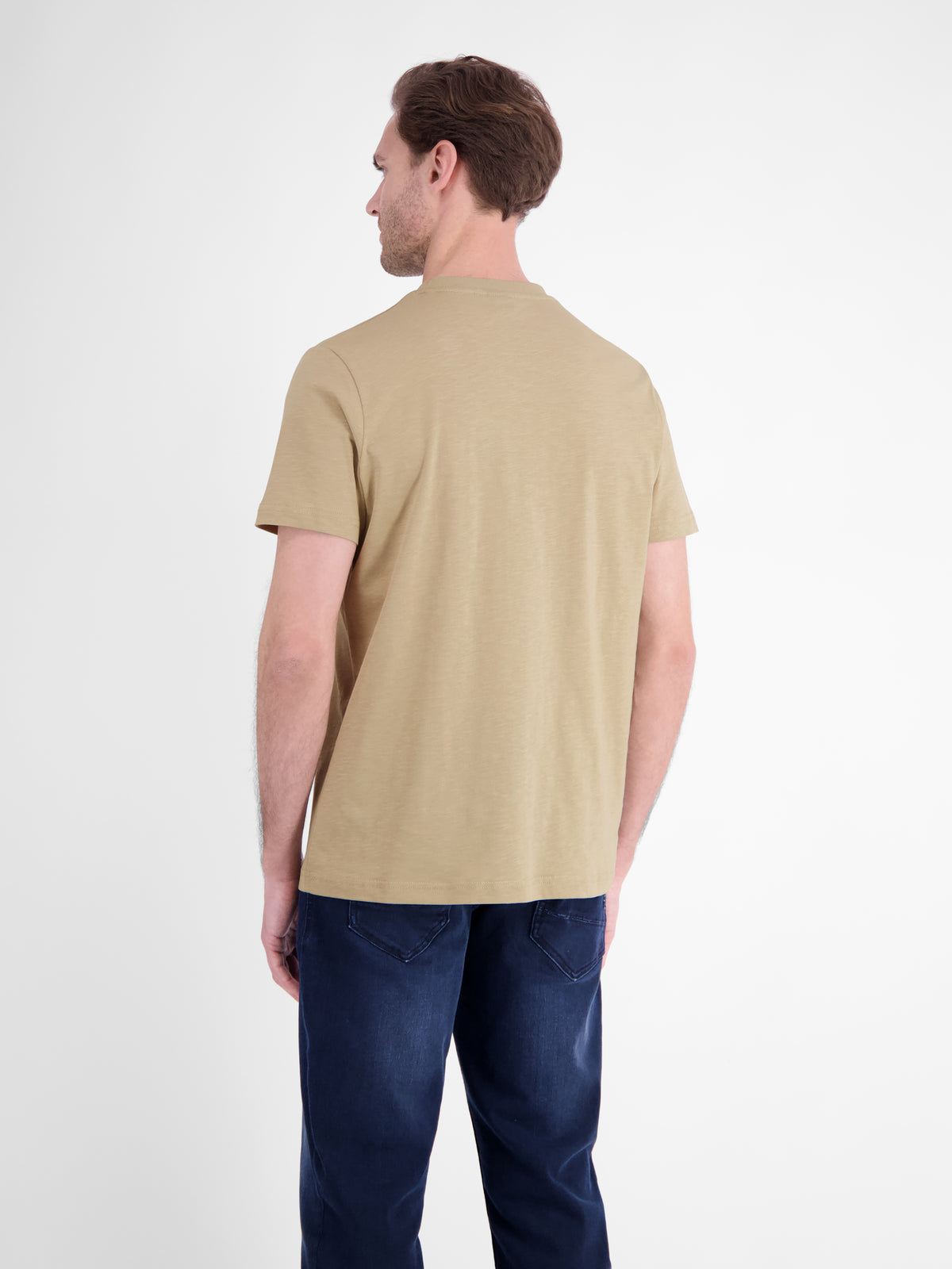 Sportliches T-Shirt mit Surfer-Motiv-Print, reine Baumwolle - T-Shirt Rundhals