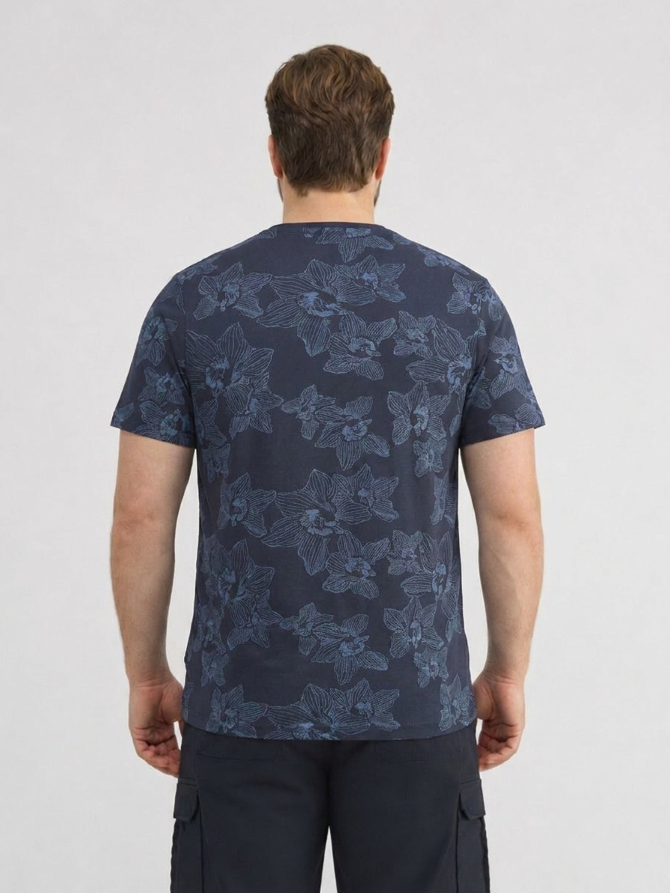 Floral bedrucktes T-Shirt in Jersey-Qualität, große Größen - T-Shirt Rundhals