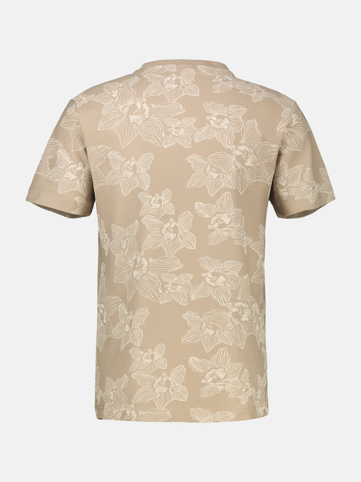 T-Shirt mit floralem Print und O-Neck in Jersey-Qualität - T-Shirt Rundhals