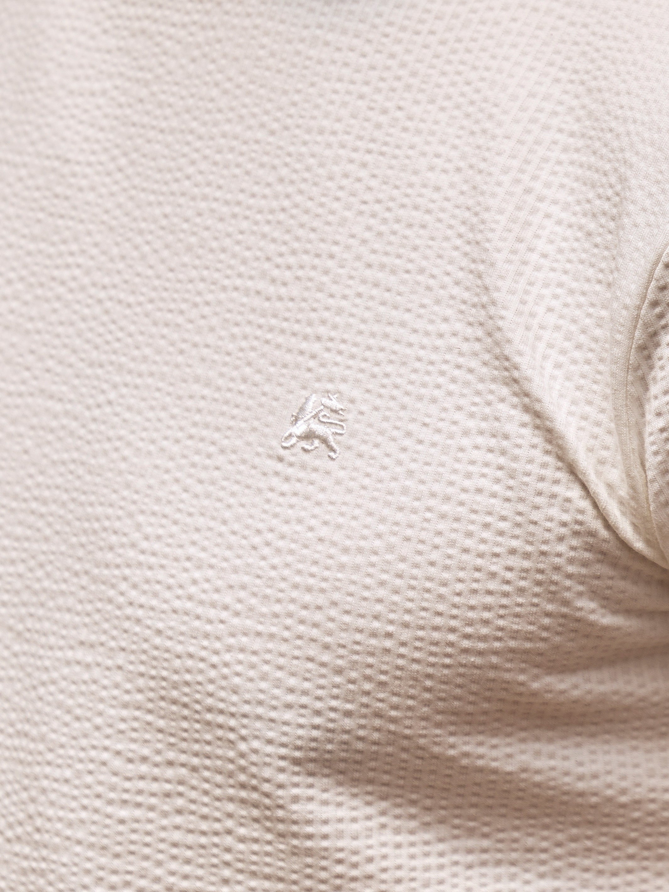 T-Shirt in softer Seersucker-Qualität mit bequemem O-Neck - T-Shirt Rundhals
