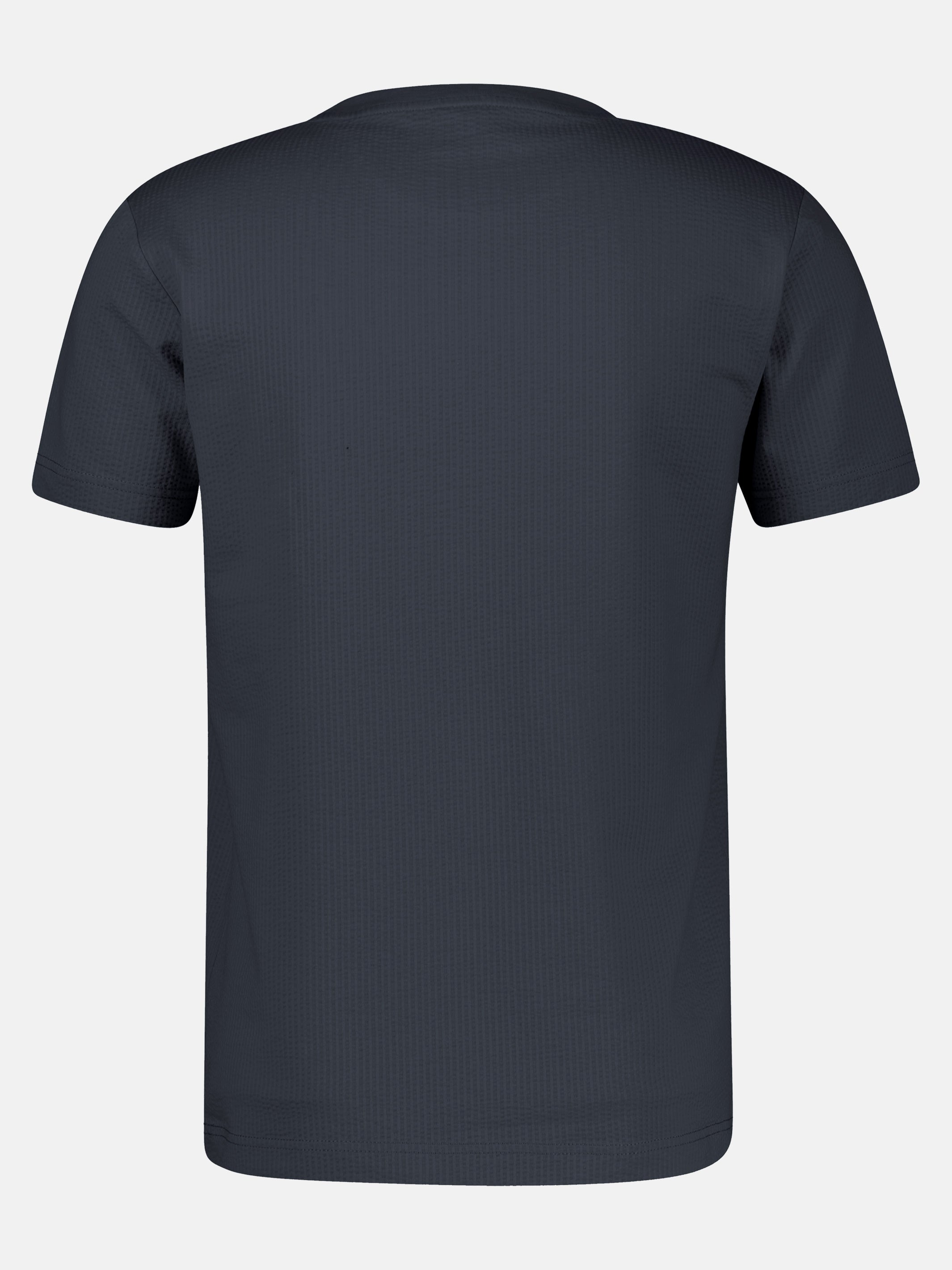 T-Shirt in softer Seersucker-Qualität mit bequemem O-Neck - T-Shirt Rundhals